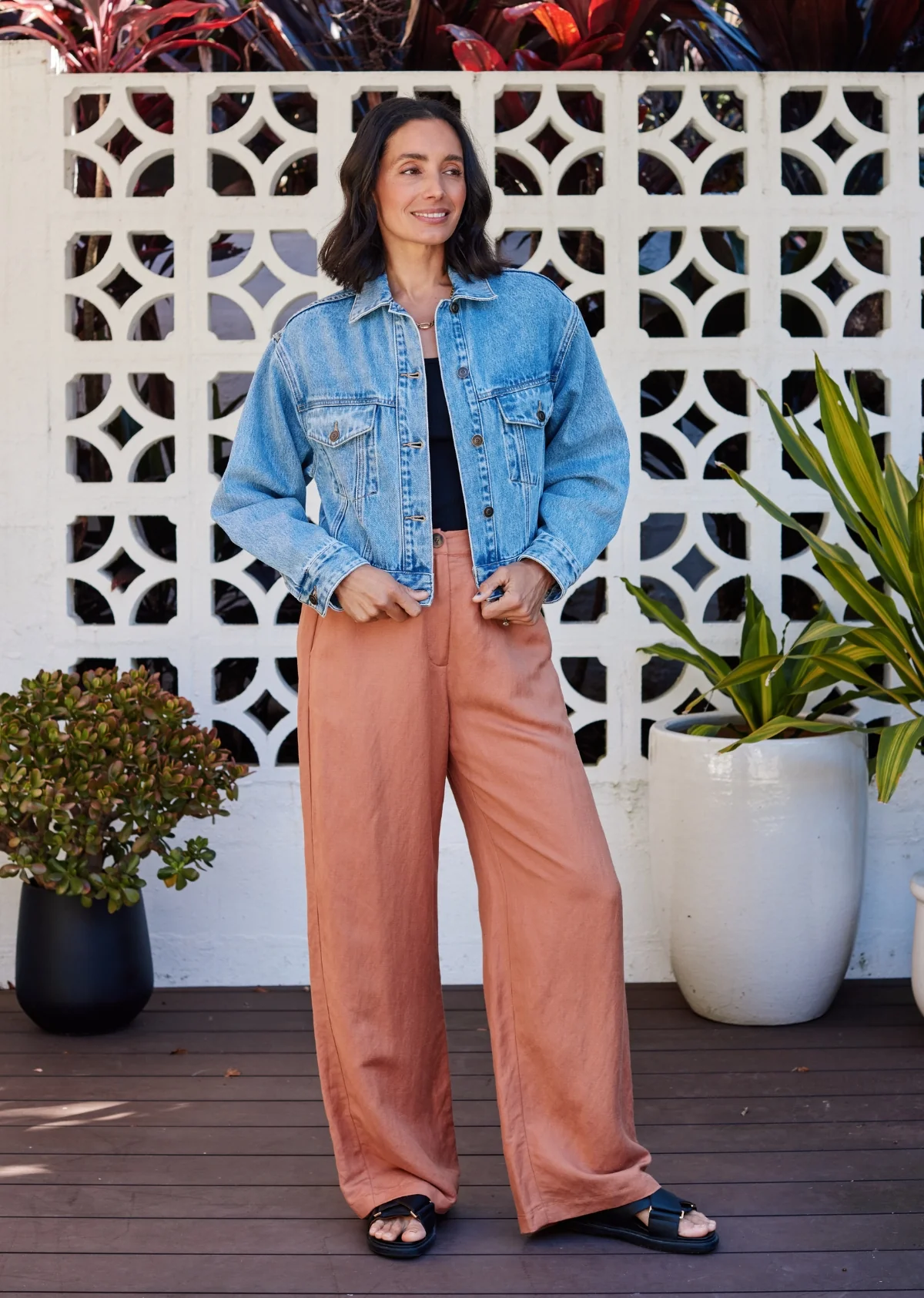 CHARLIE CROP DENIM JACKET - Image 13