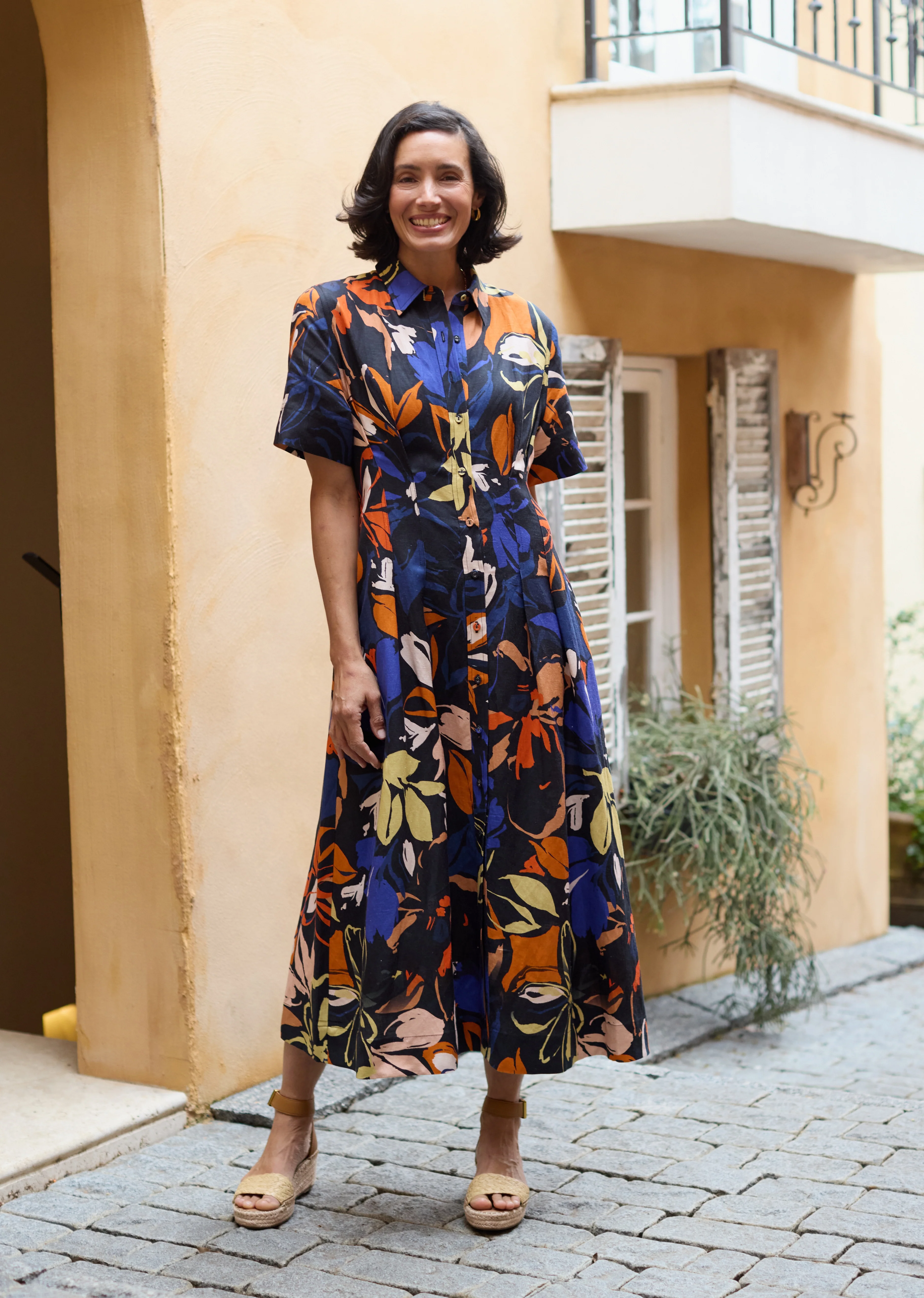 CLEO MIDI DRESS - MAISIE PRINT - PETITE - Image 6