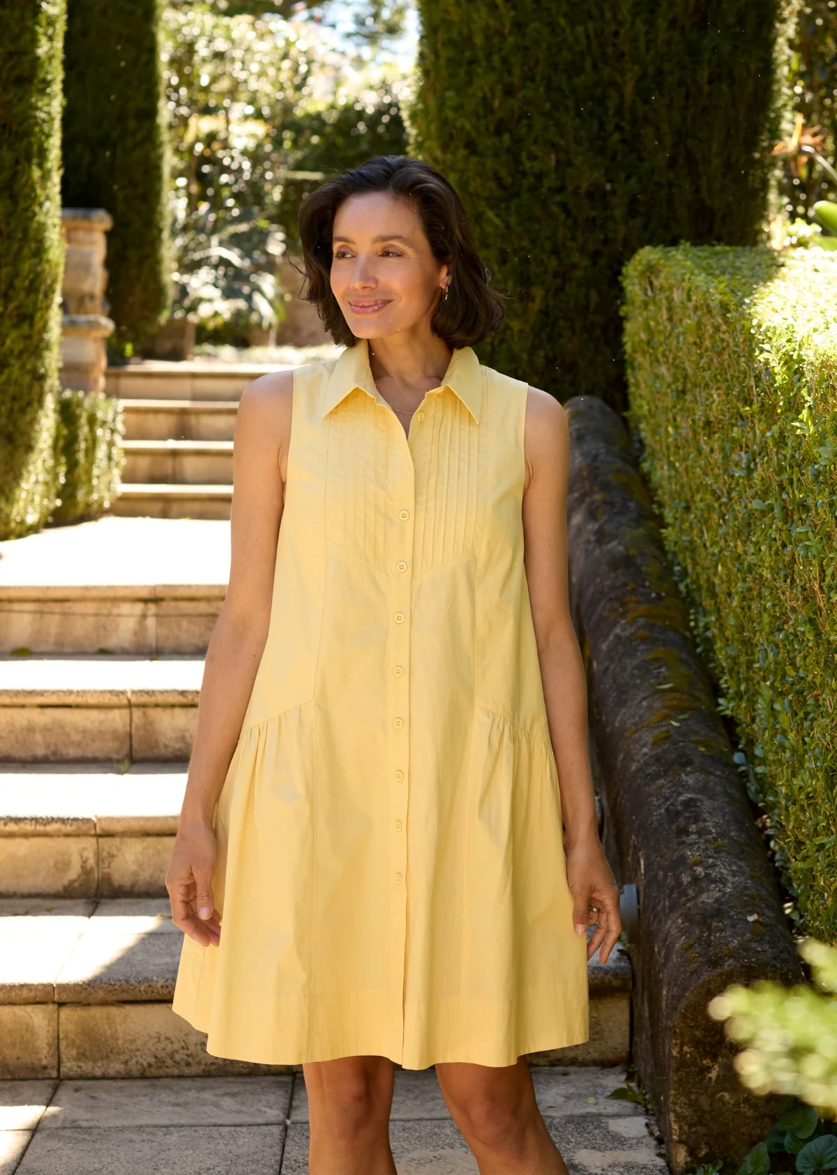 CORINNE MINI DRESS - LEMON - Image 6