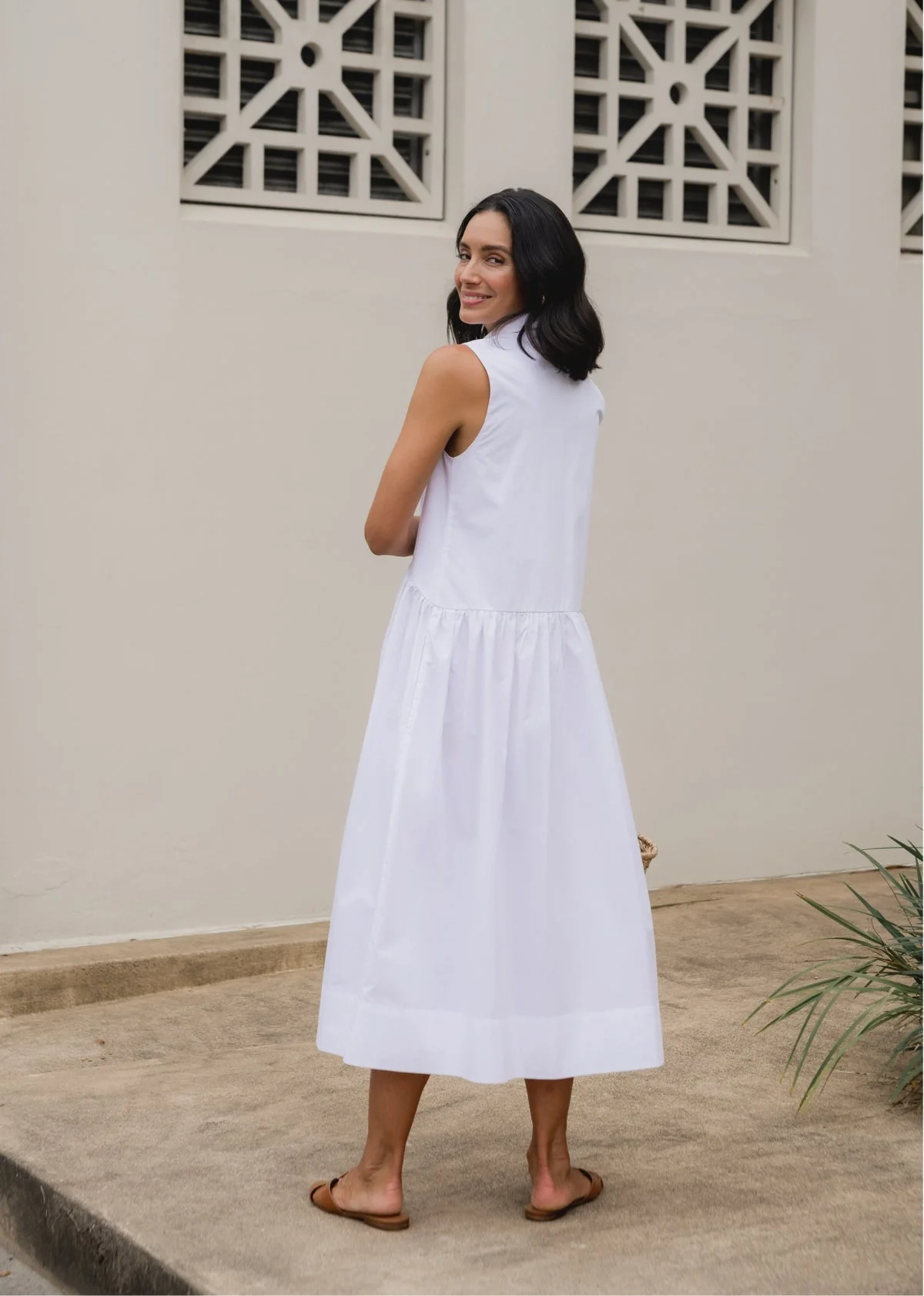 CORINNE SHIRTDRESS - WHITE - Image 3