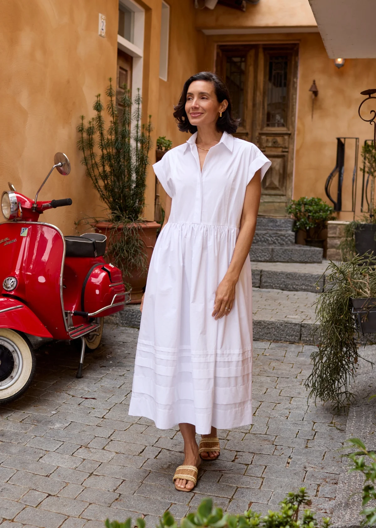 GRACIE SHIRTDRESS - WHITE - Image 11