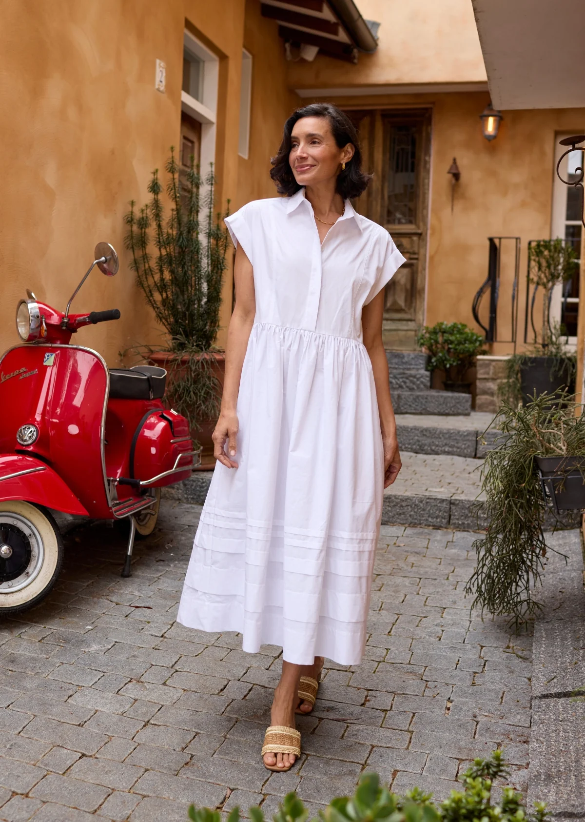 GRACIE SHIRTDRESS - WHITE - Image 9
