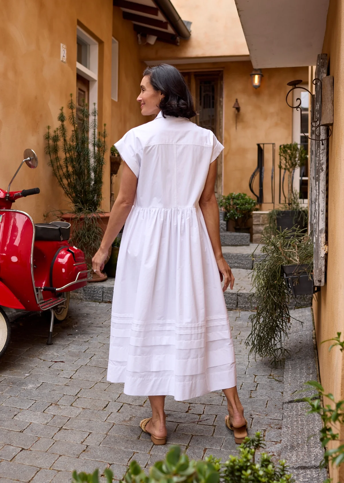 GRACIE SHIRTDRESS - WHITE - Image 5