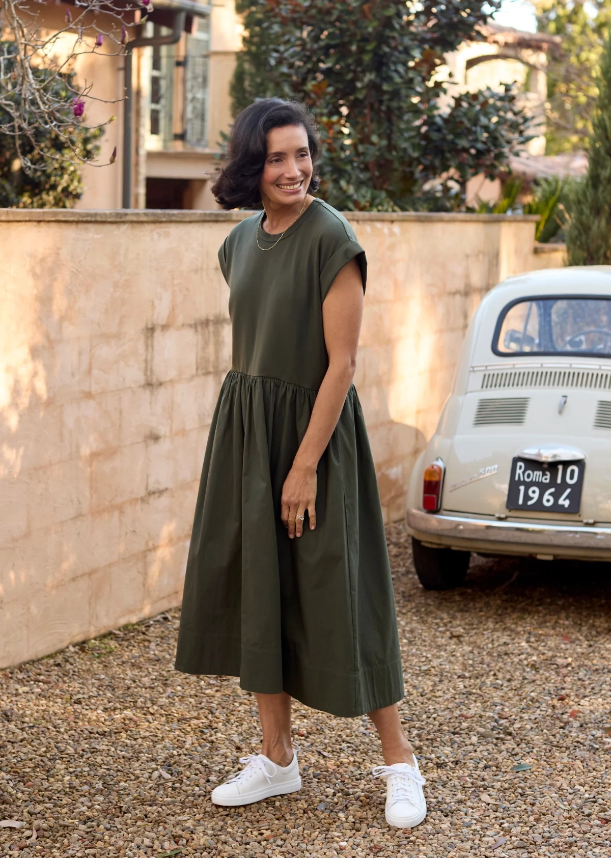 GRETA MIDI DRESS - KHAKI - PETITE - Image 11
