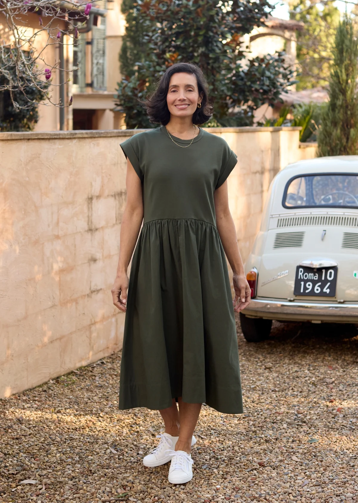 GRETA MIDI DRESS - KHAKI - PETITE - Image 9