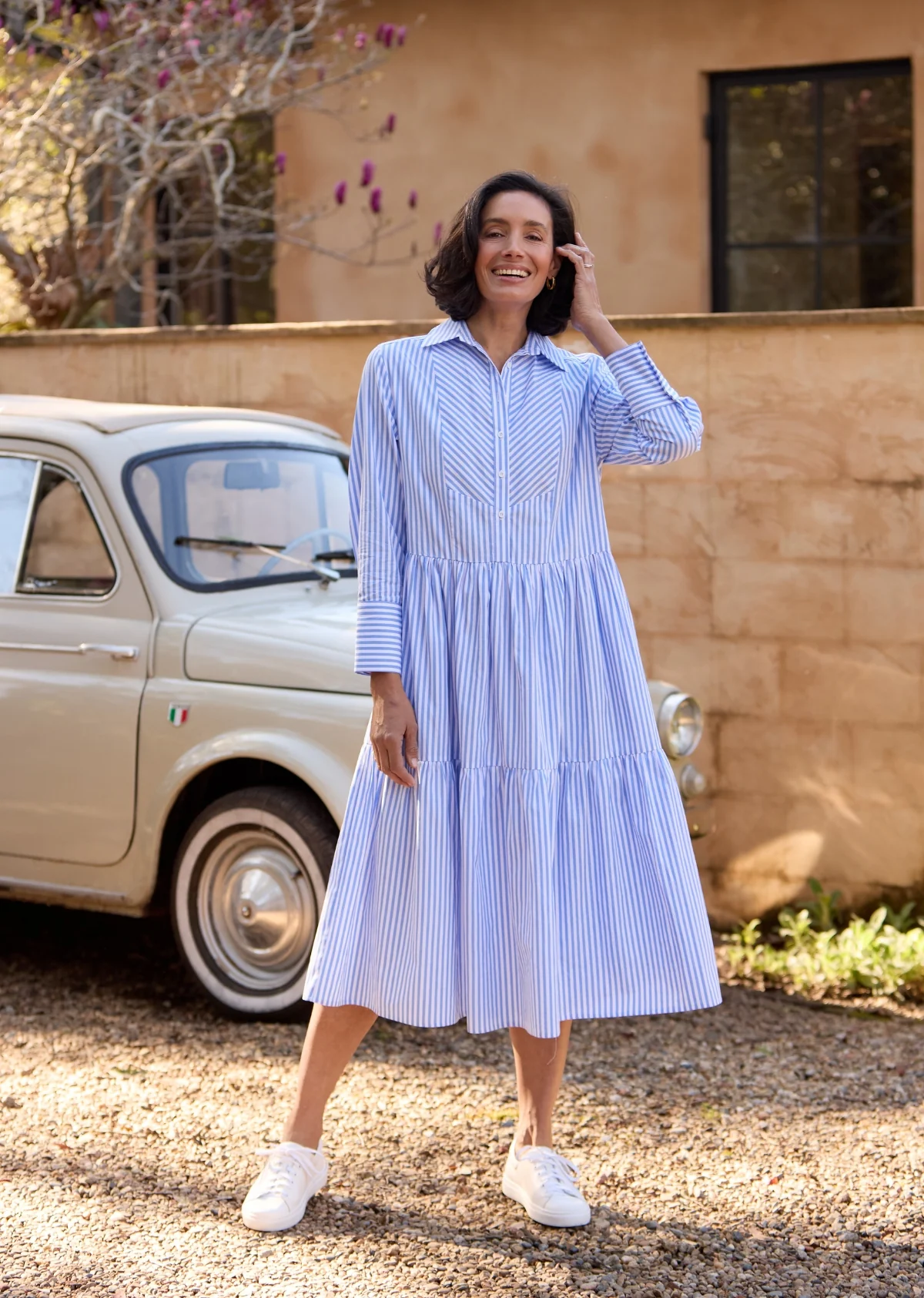 JASMINE SHIRTDRESS - SKY BLUE - PETITE - Image 3