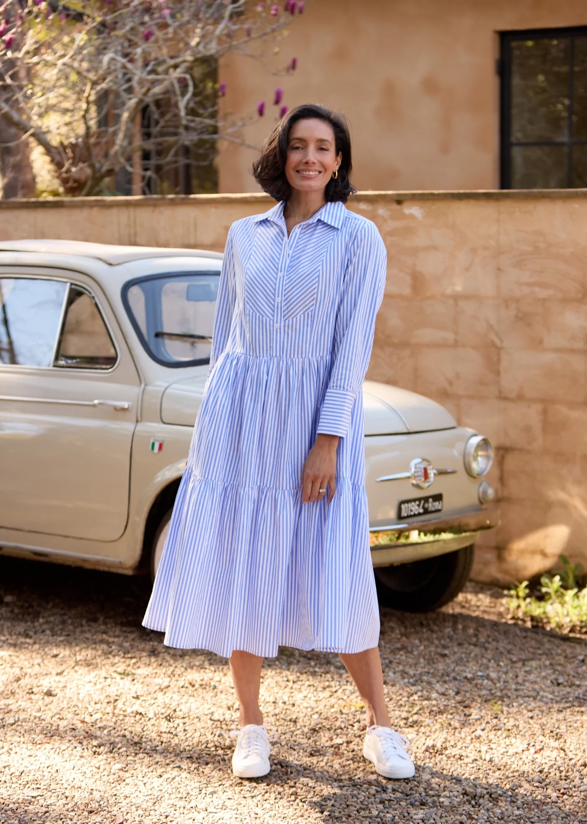 JASMINE SHIRTDRESS - SKY BLUE - PETITE - Image 4