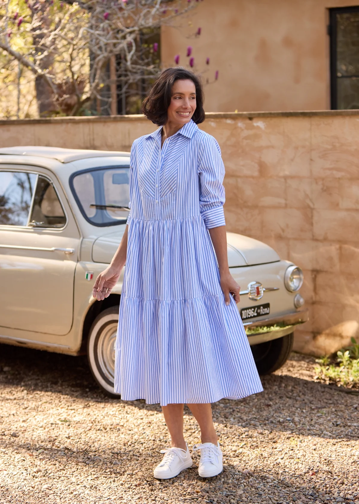 JASMINE SHIRTDRESS - SKY BLUE - PETITE - Image 5