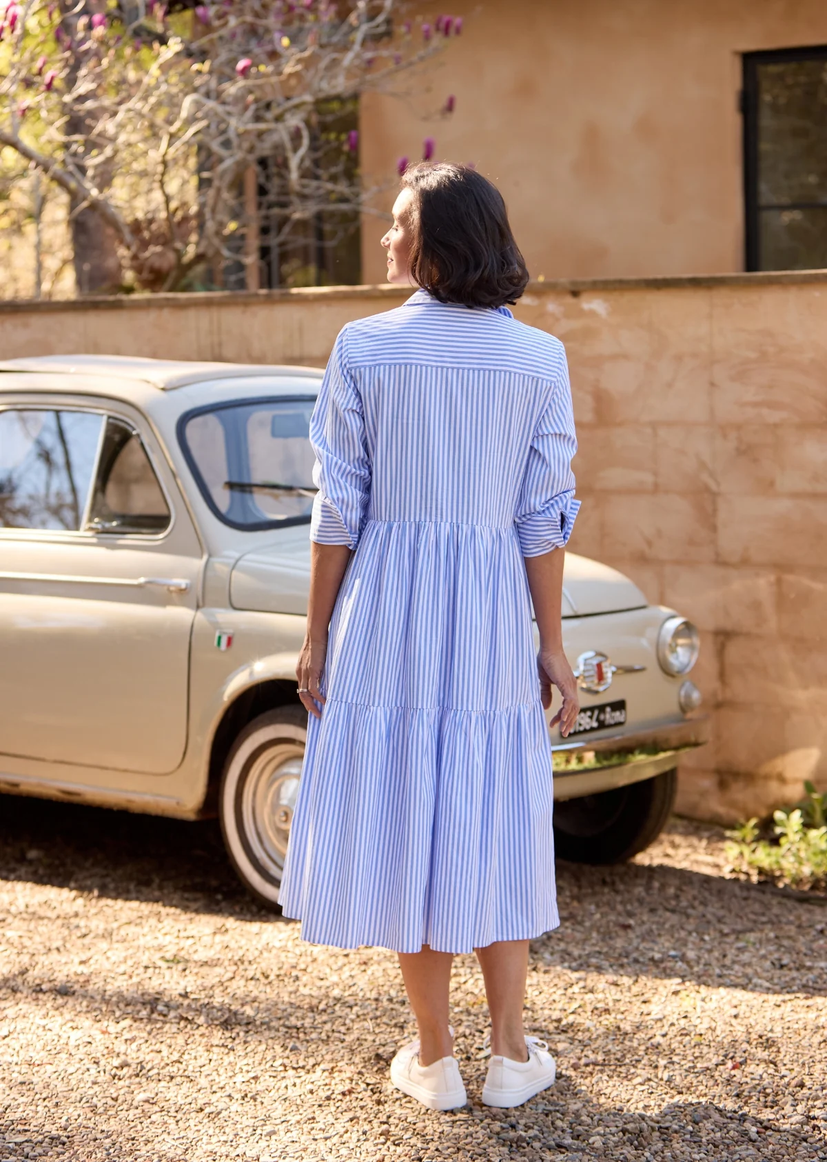 JASMINE SHIRTDRESS - SKY BLUE - PETITE - Image 7