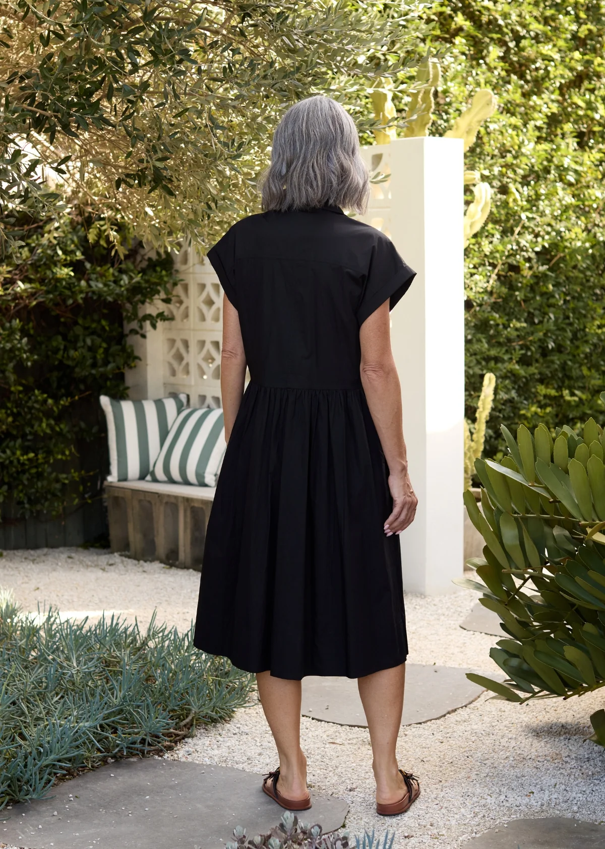 HARPER SHIRTDRESS - BLACK - Image 5