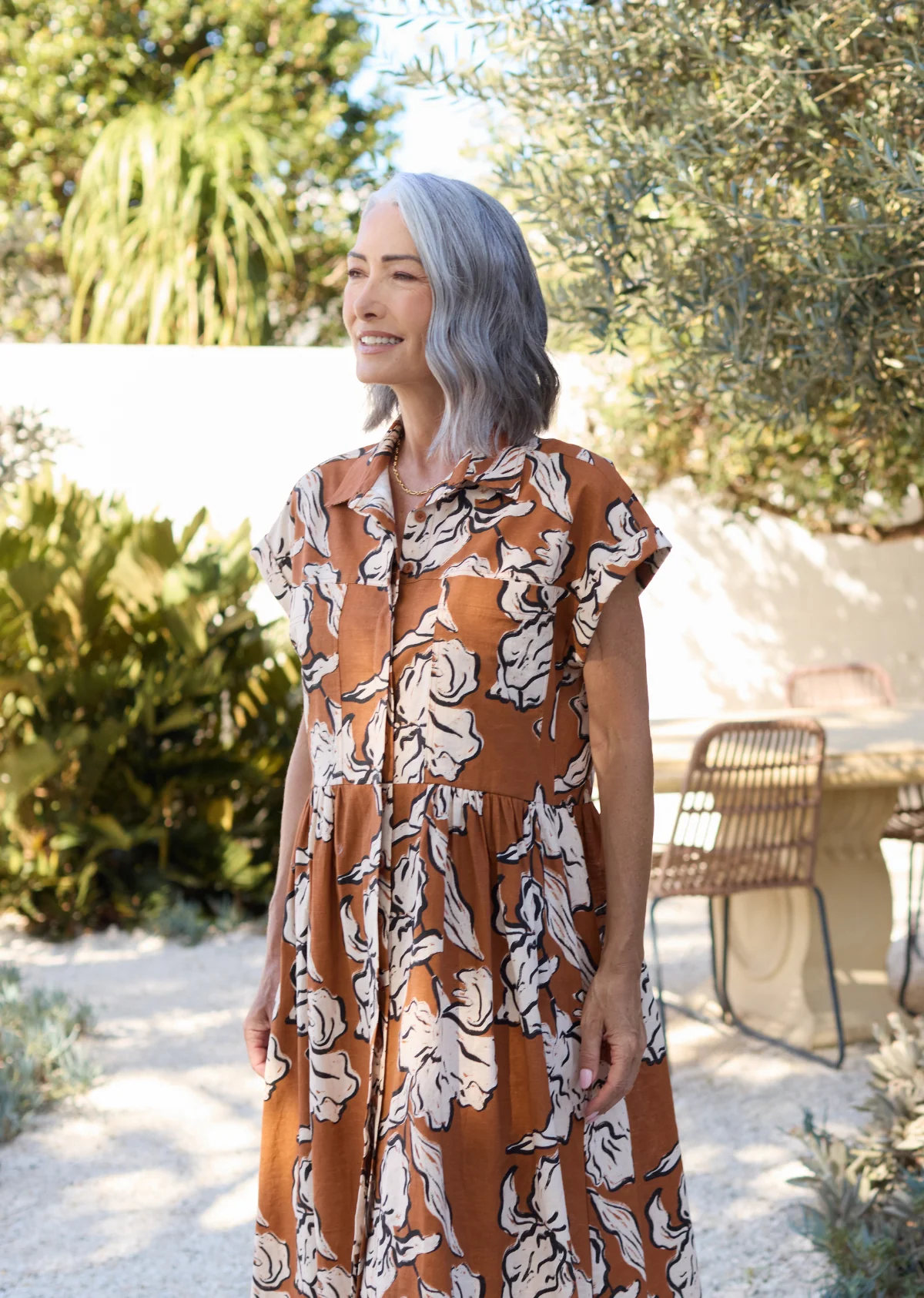 HARPER SHIRTDRESS - PEONY PRINT - Image 6