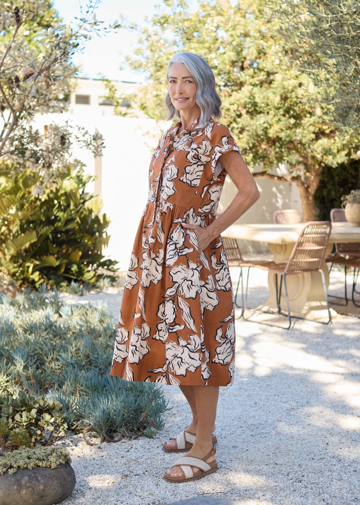 HARPER SHIRTDRESS - PEONY PRINT - Image 7