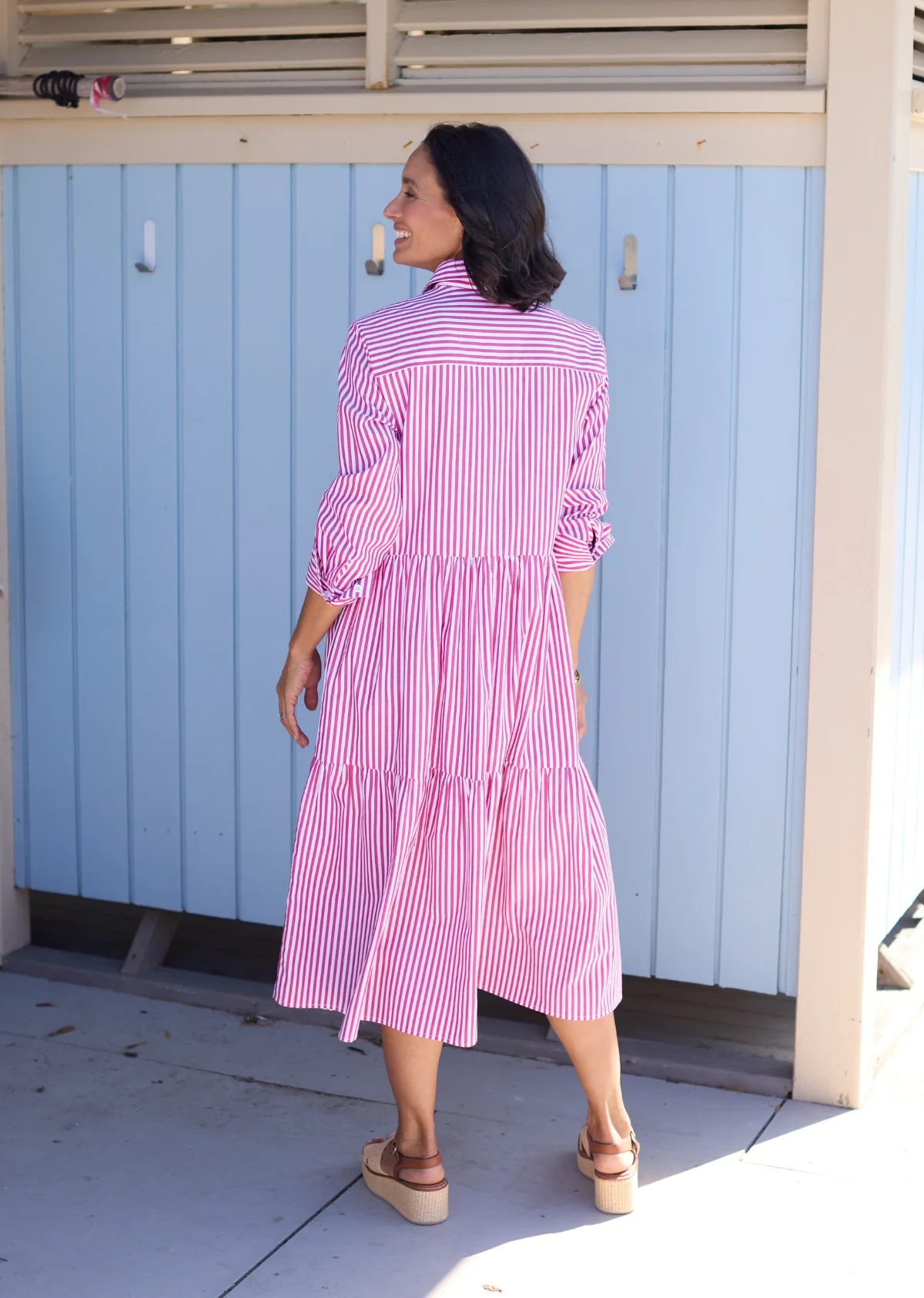 JASMINE SHIRTDRESS - BERRY - Image 5