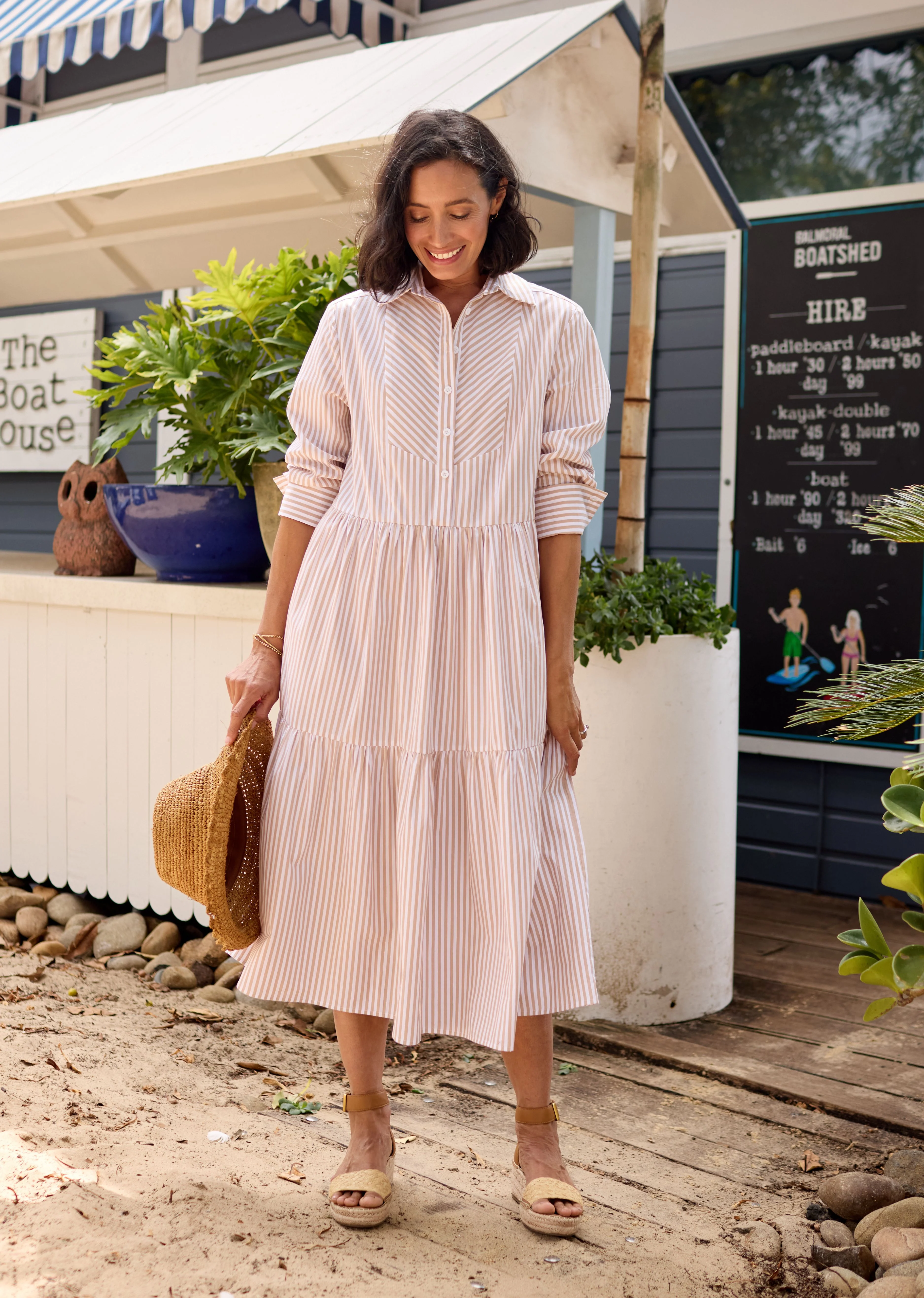 JASMINE SHIRTDRESS - SAND - Image 11