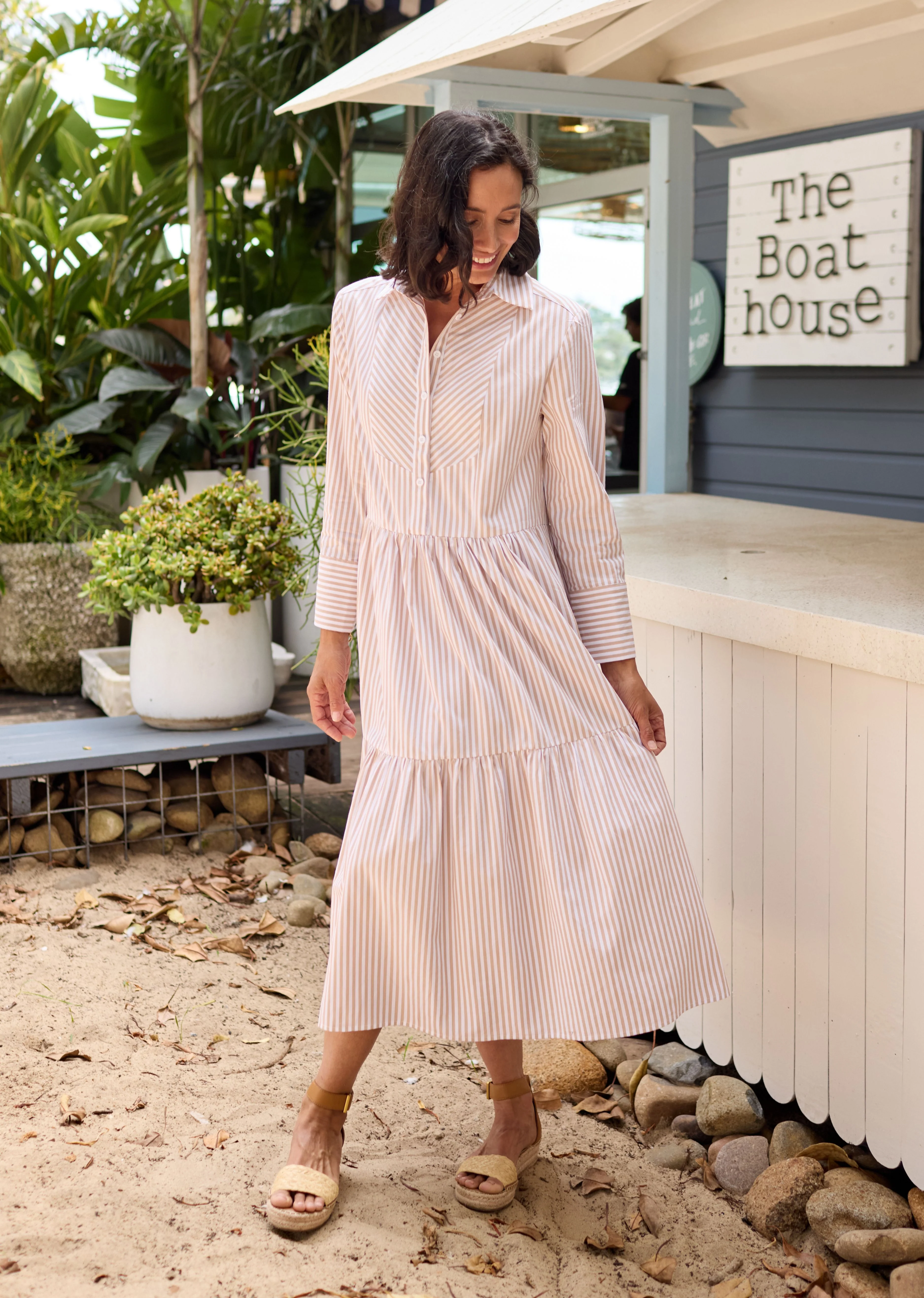 JASMINE SHIRTDRESS - SAND - Image 3