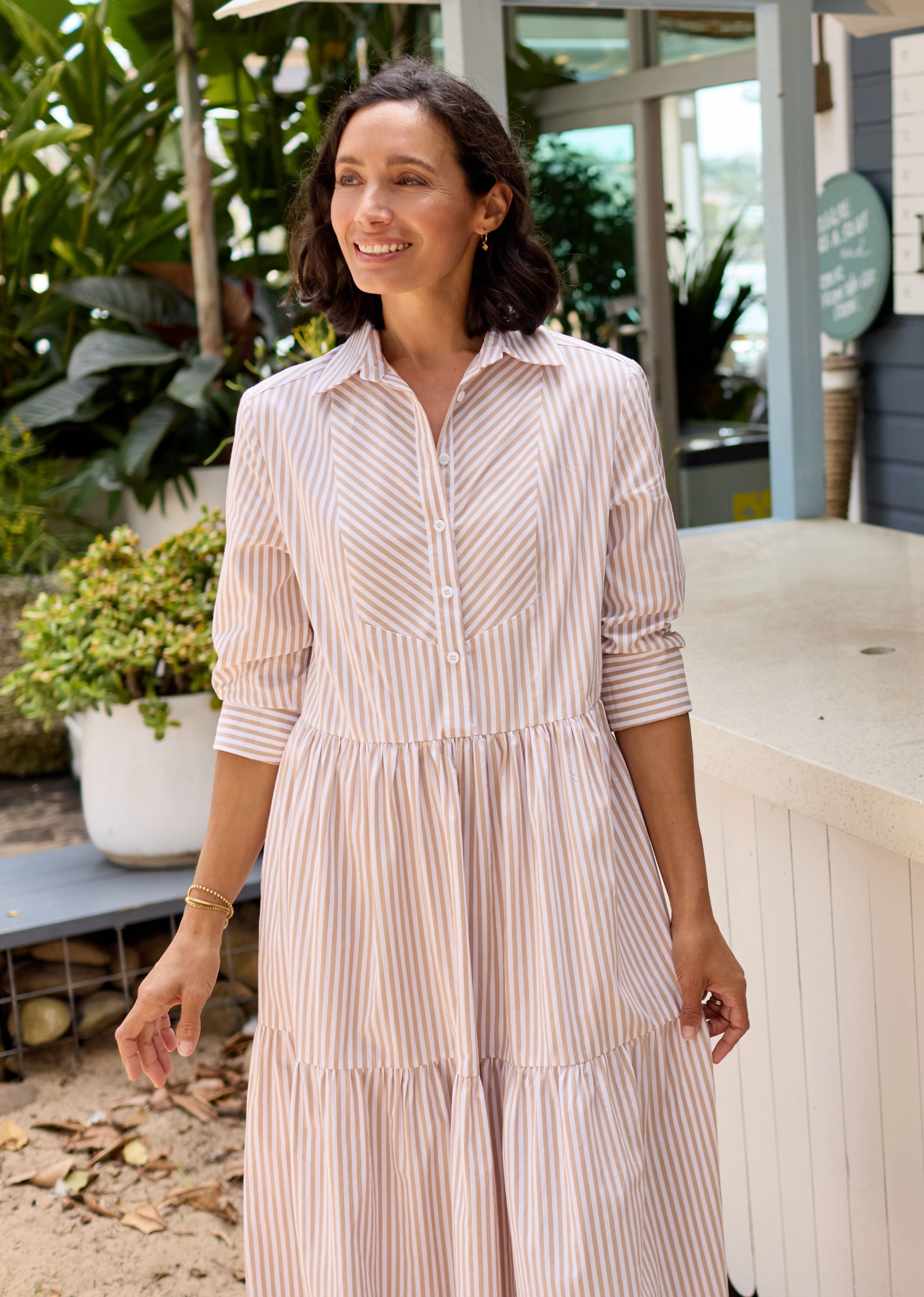 JASMINE SHIRTDRESS - SAND - Image 4