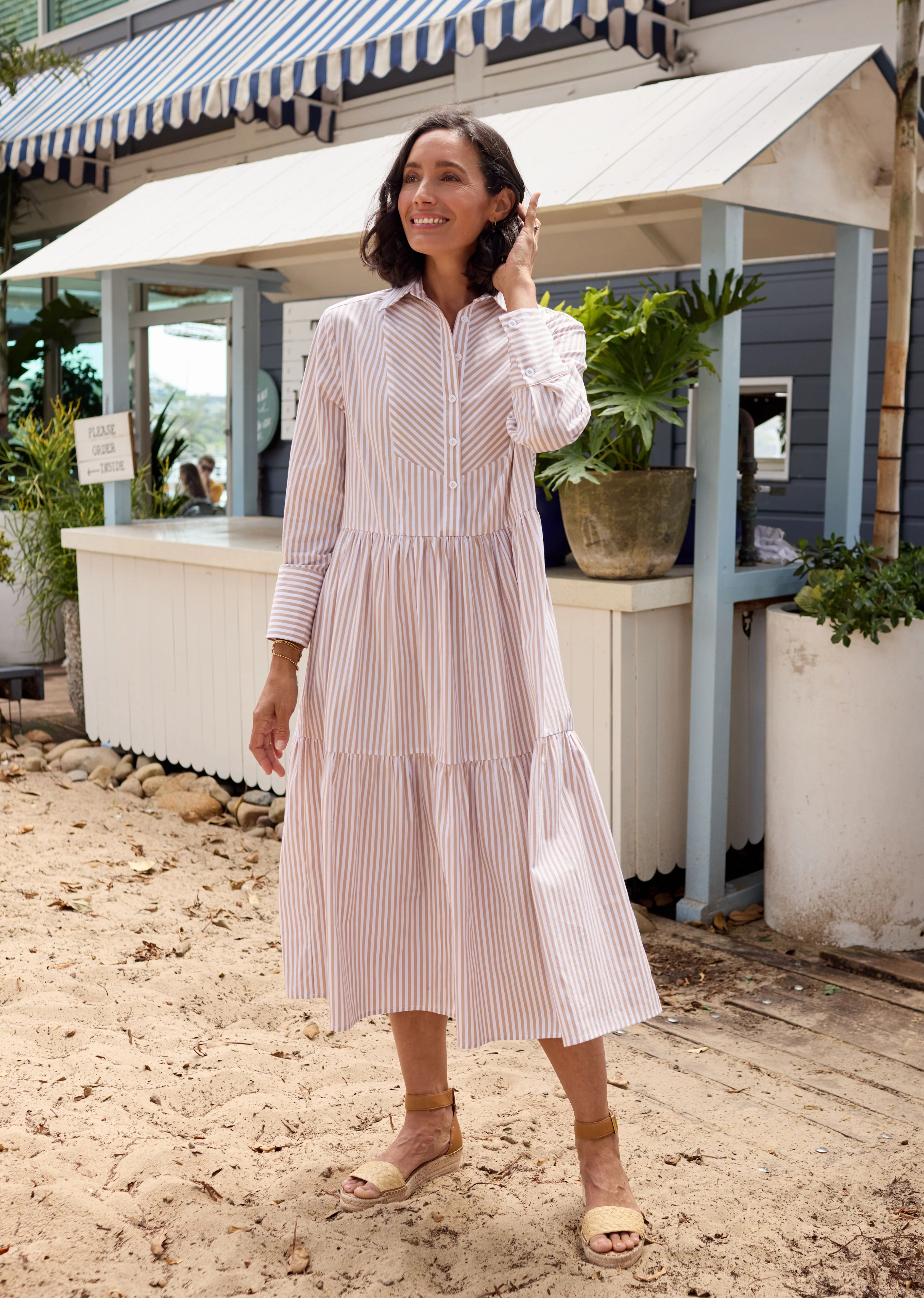 JASMINE SHIRTDRESS - SAND - Image 6