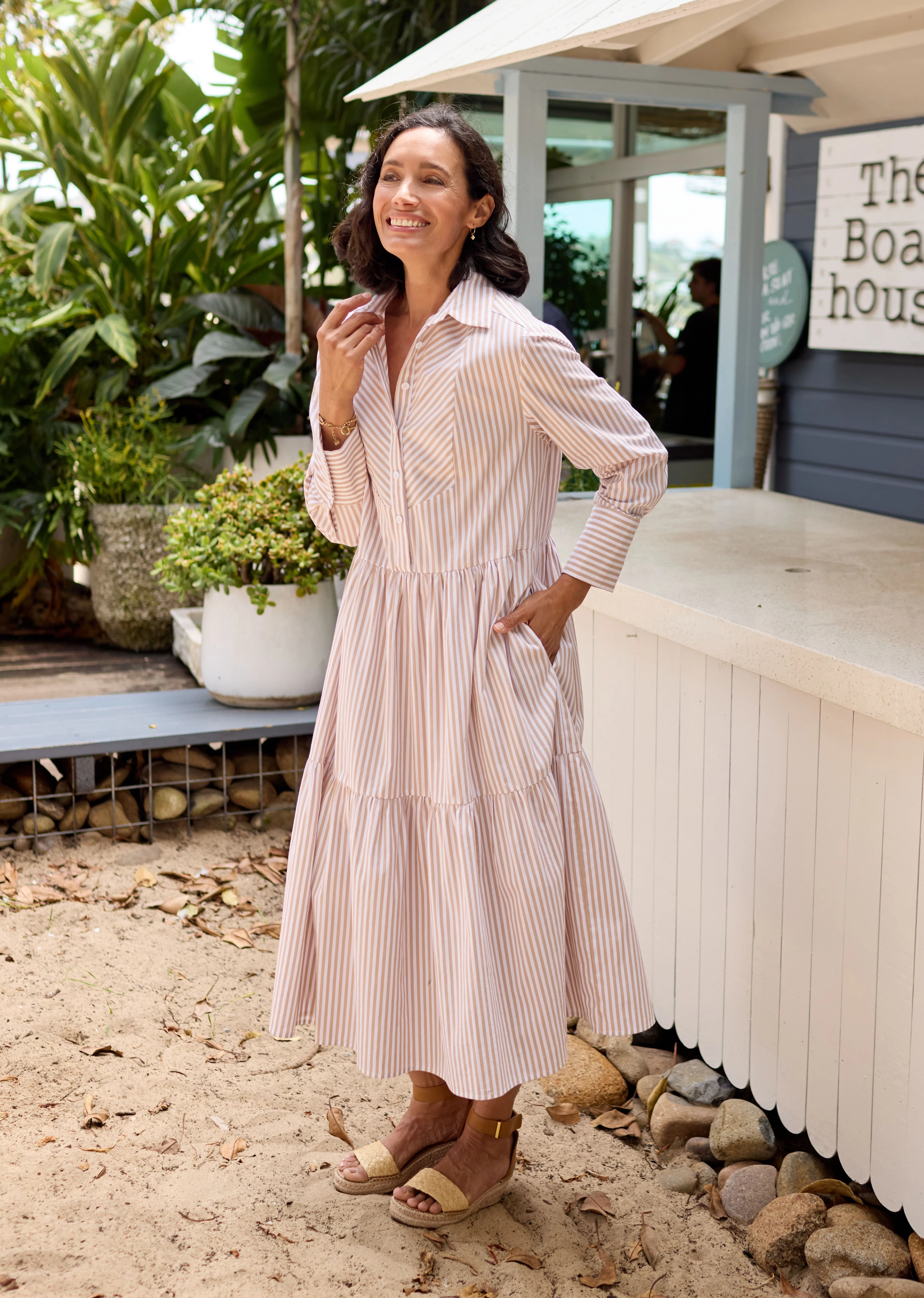 JASMINE SHIRTDRESS - SAND - Image 7