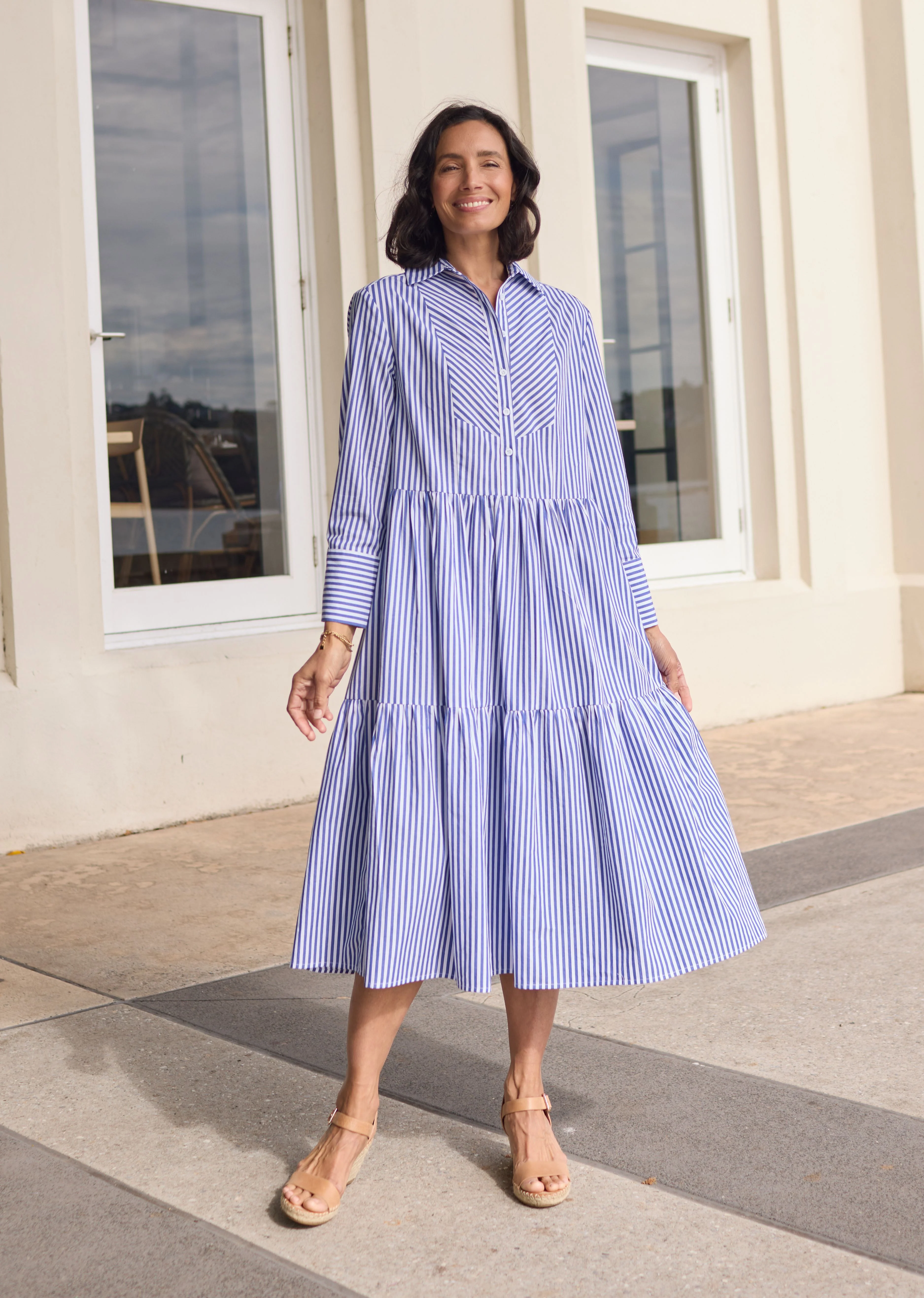 JASMINE SHIRTDRESS - NAVY - Image 3