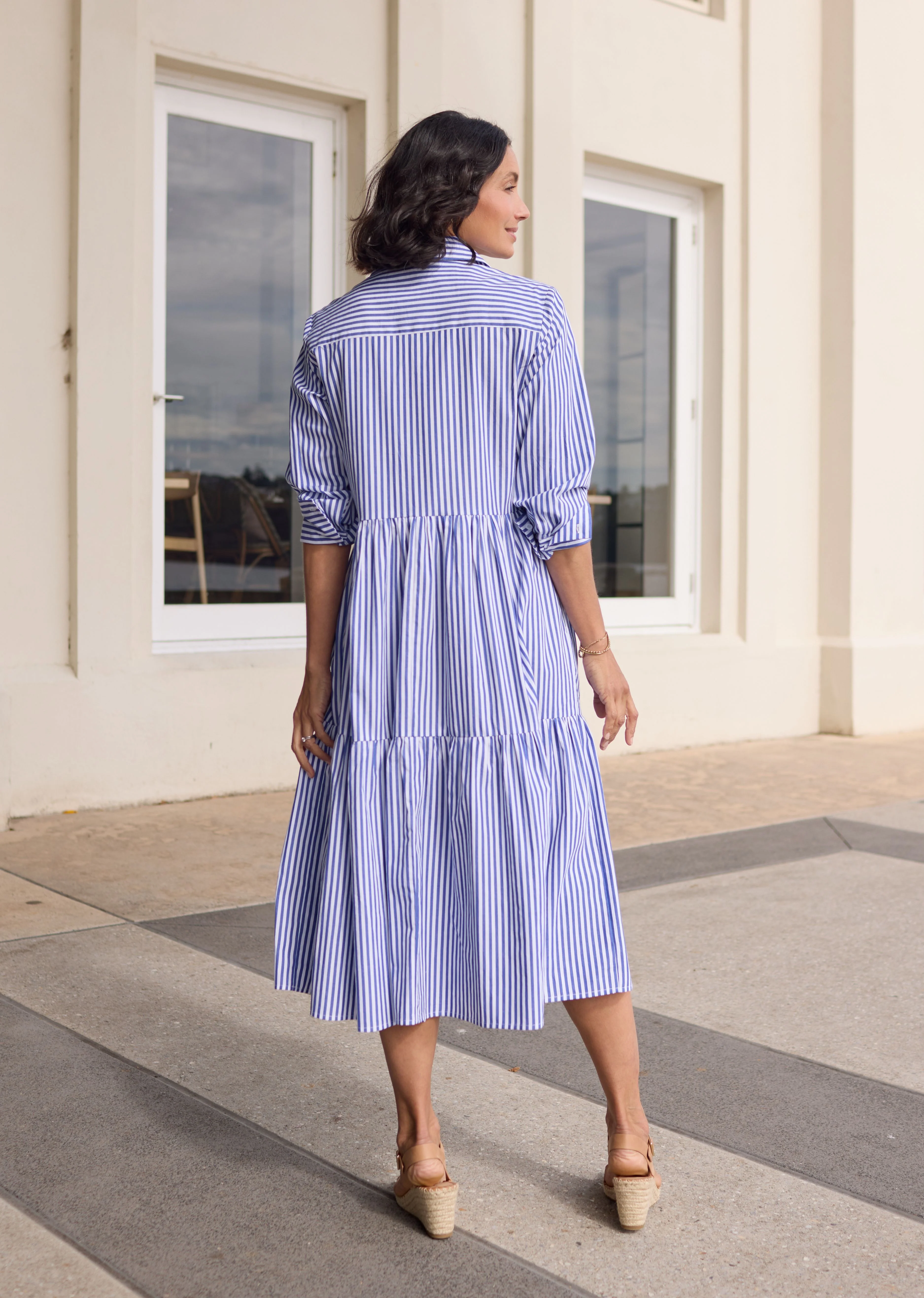 JASMINE SHIRTDRESS - NAVY - Image 5