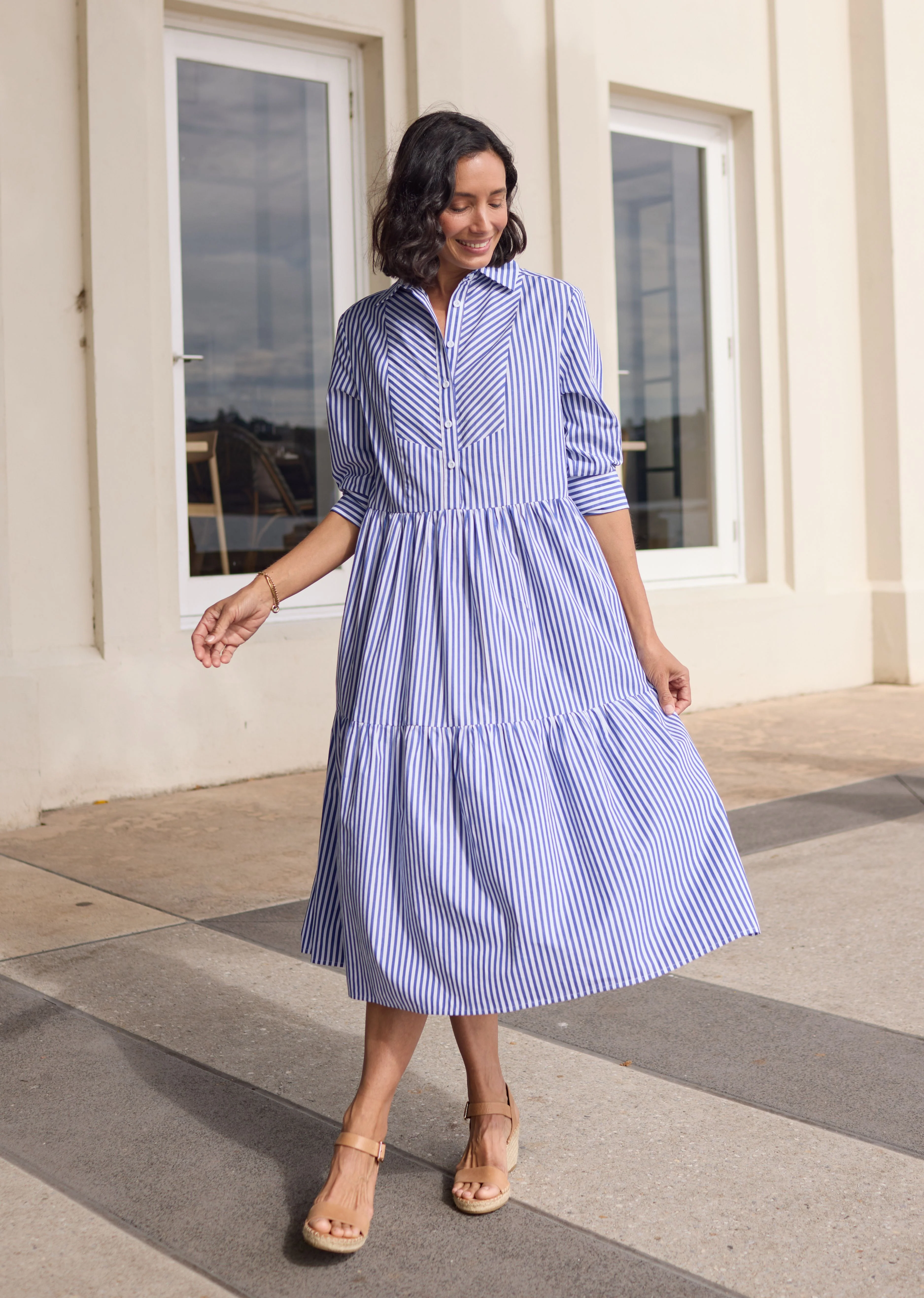 JASMINE SHIRTDRESS - NAVY - Image 6