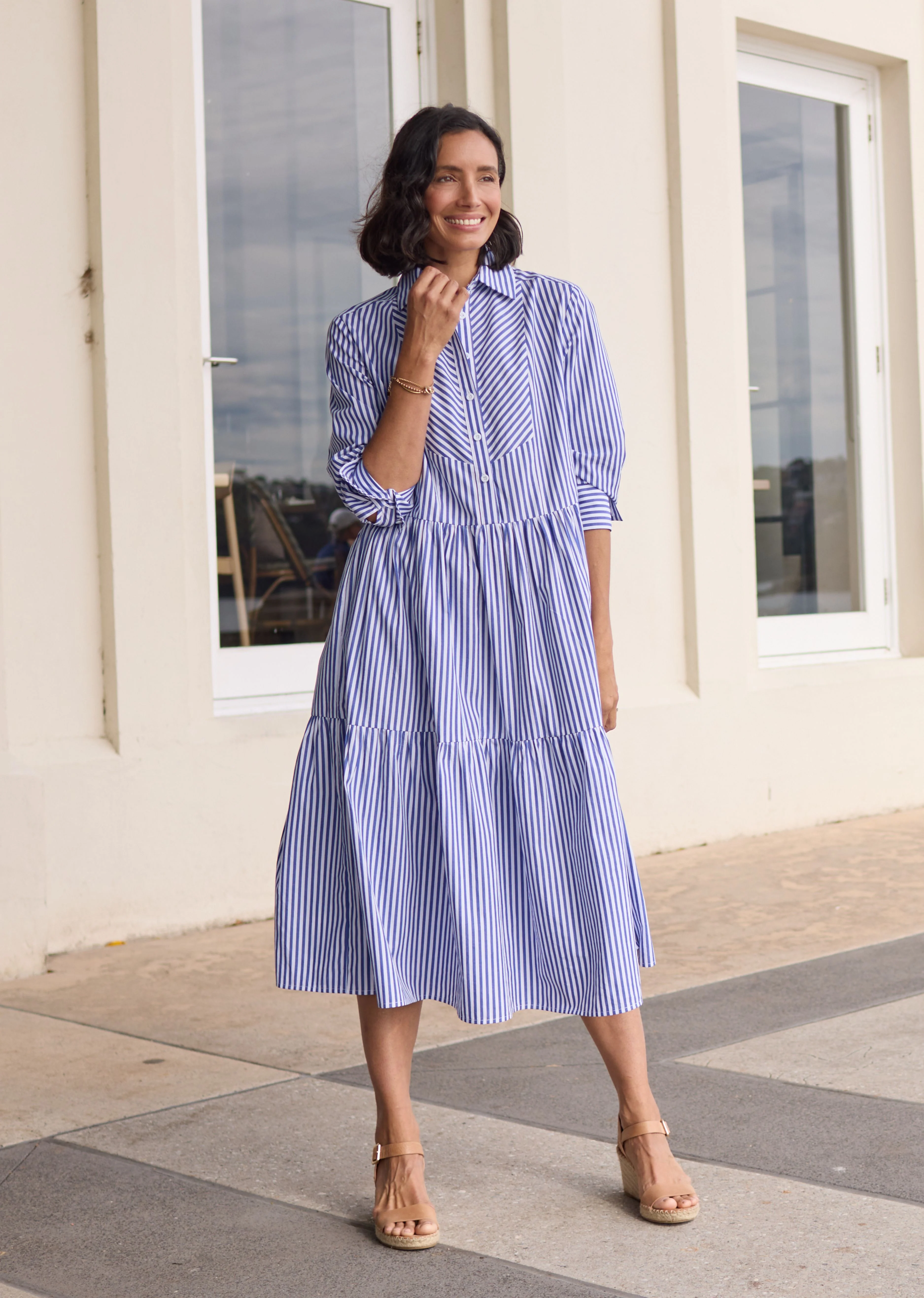 JASMINE SHIRTDRESS - NAVY - Image 7
