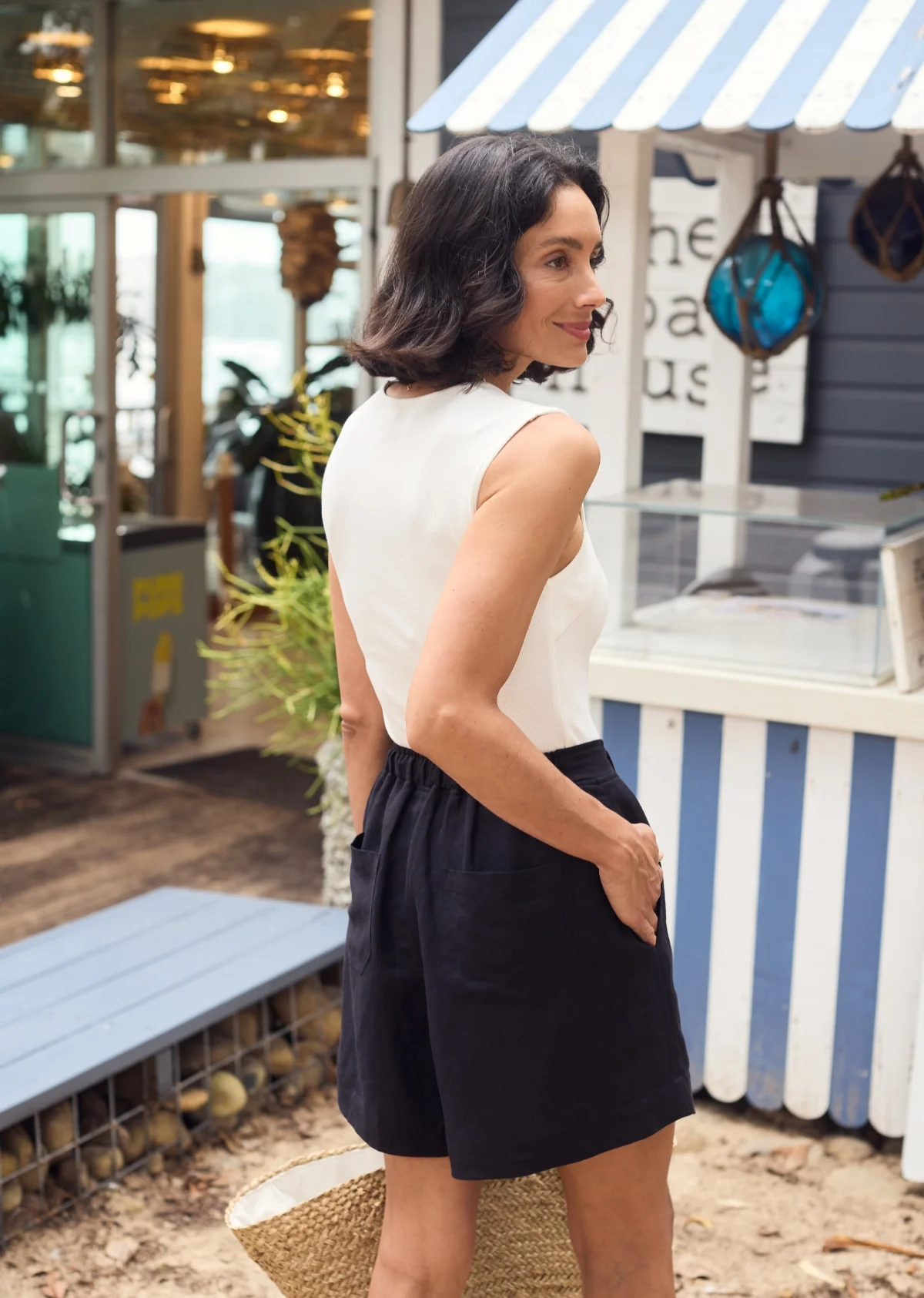 JEMIMA RIB TANK - IVORY - Image 3