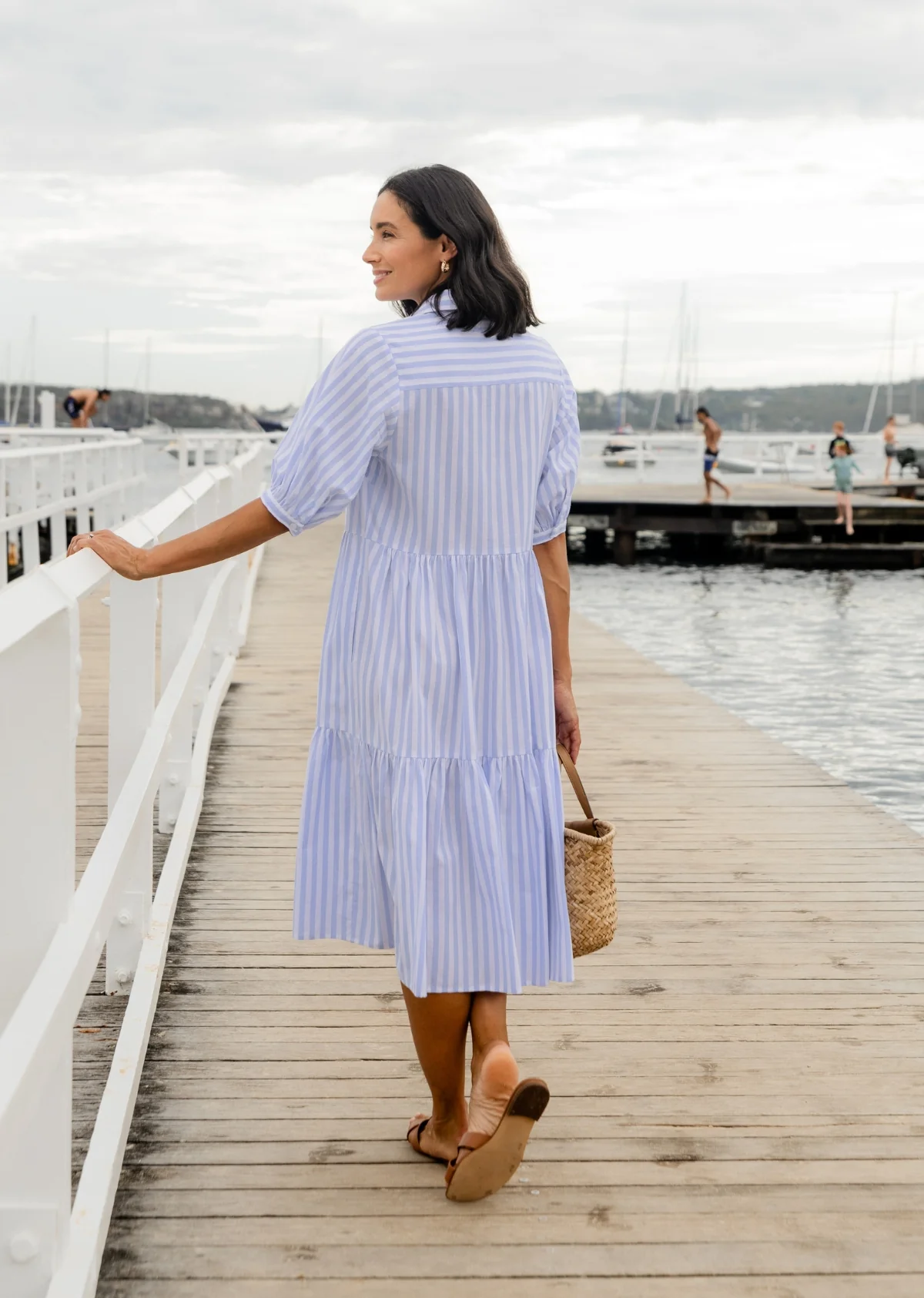 MARNIE SHIRTDRESS - SKY BLUE - Image 4