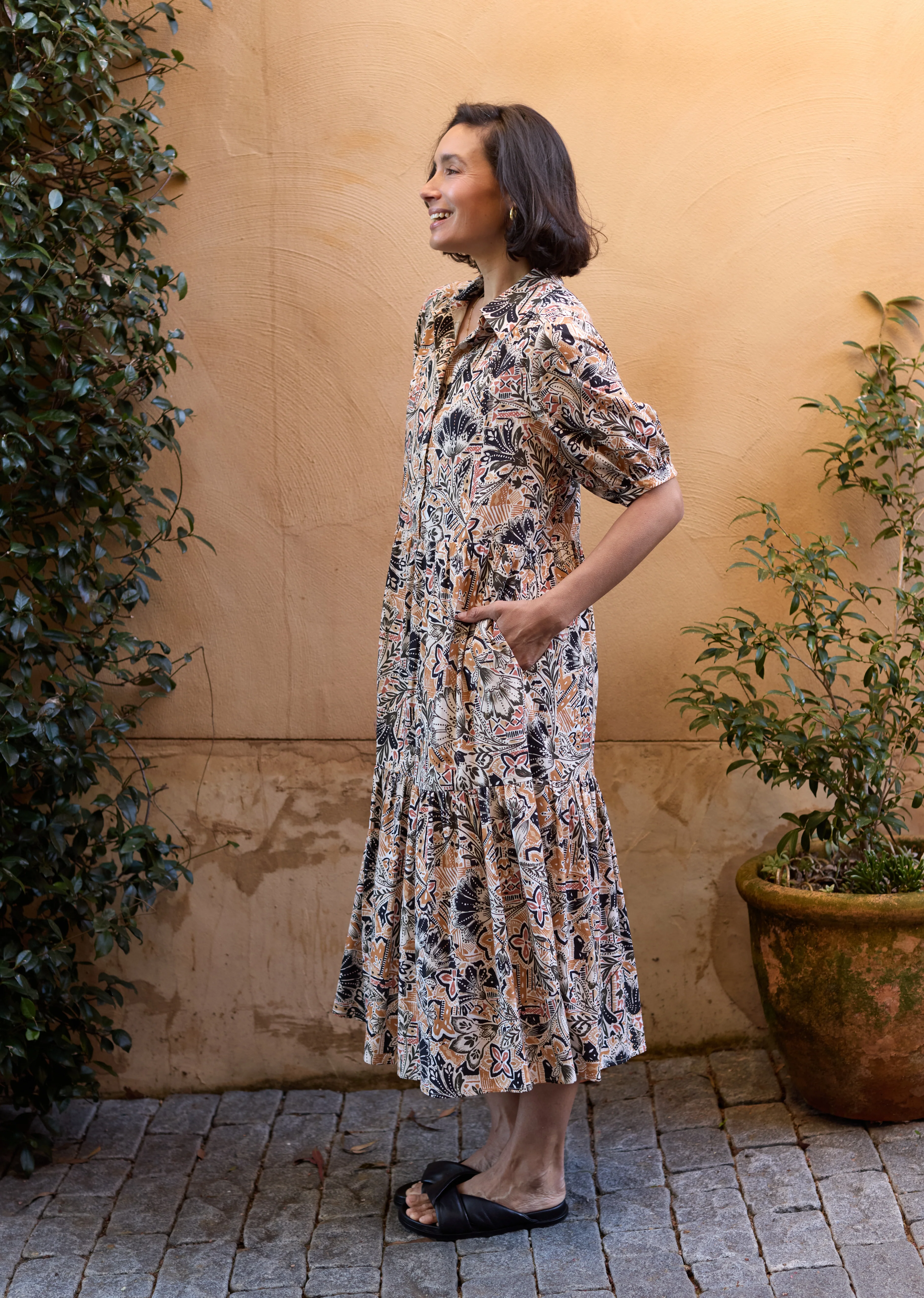 MARNIE PRINT DRESS - ZAHARA PRINT - PETITE - Image 6