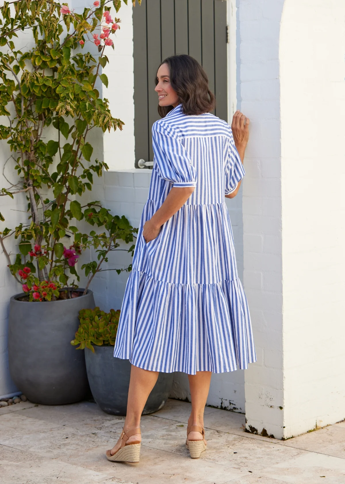 MARNIE SHIRTDRESS - NAVY - Image 3