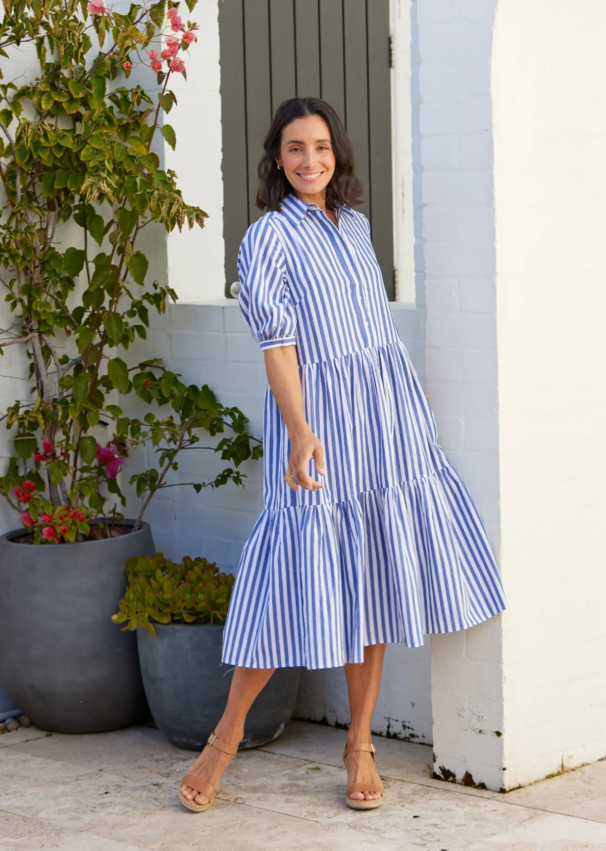 MARNIE SHIRTDRESS - NAVY - Image 6