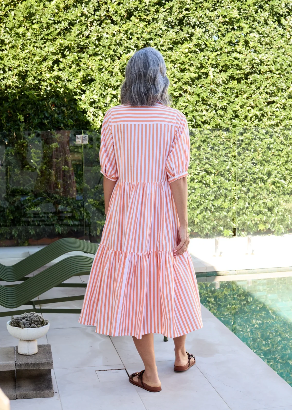 MARNIE SHIRTDRESS - TANGERINE - Image 3