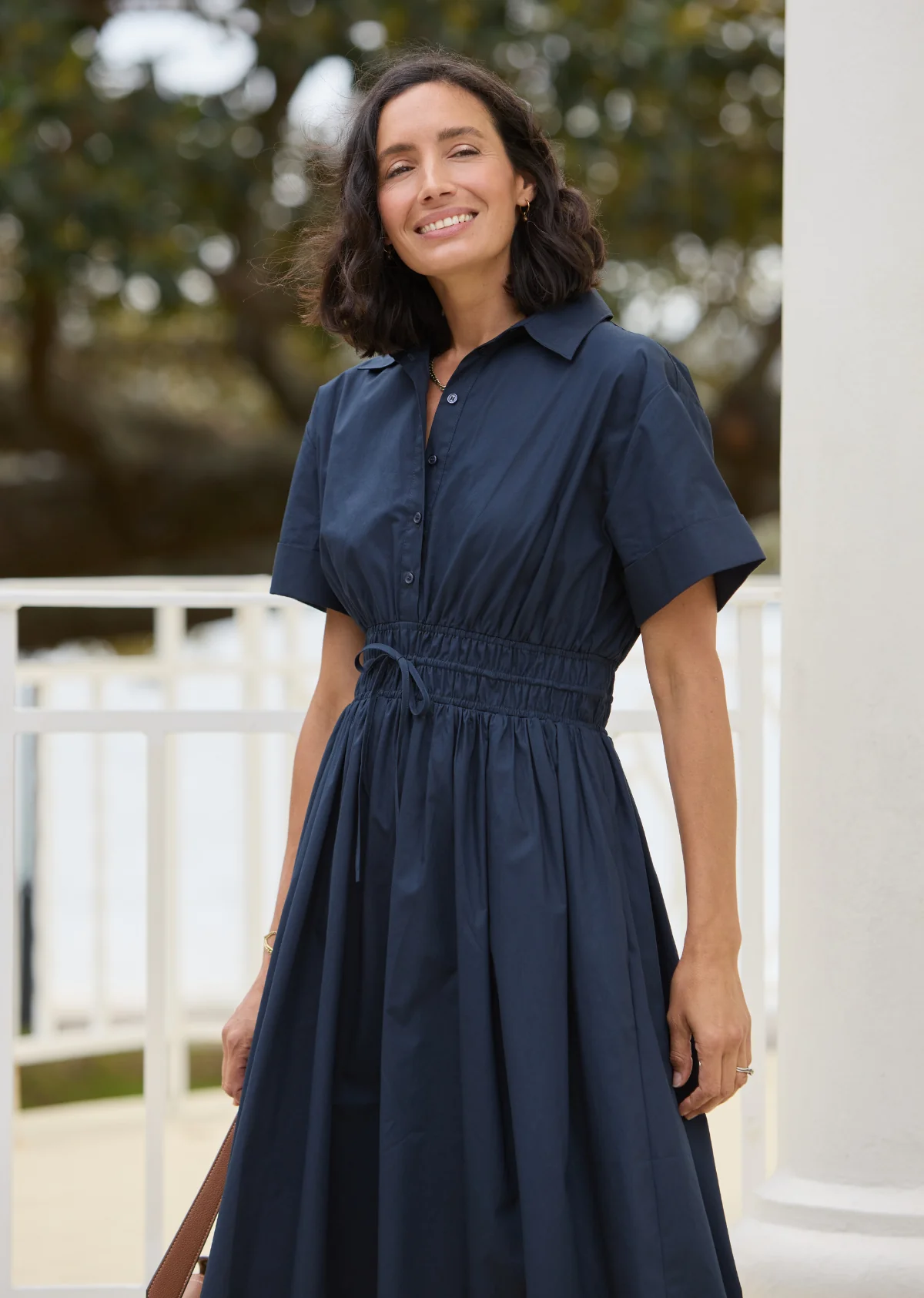 MINETTE SHIRTDRESS - FRENCH NAVY - Image 12