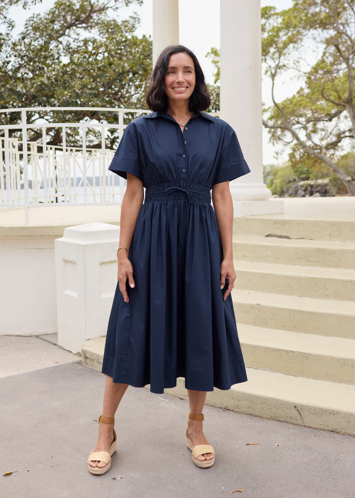 MINETTE SHIRTDRESS - FRENCH NAVY - Image 3