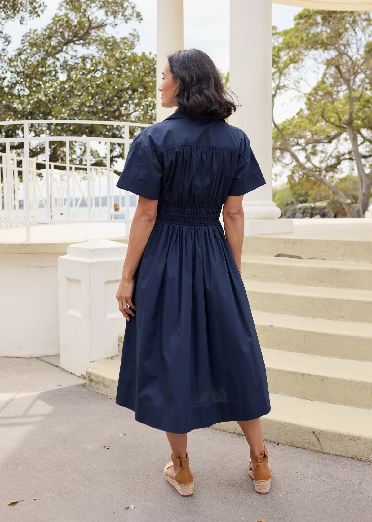 MINETTE SHIRTDRESS - FRENCH NAVY - Image 6