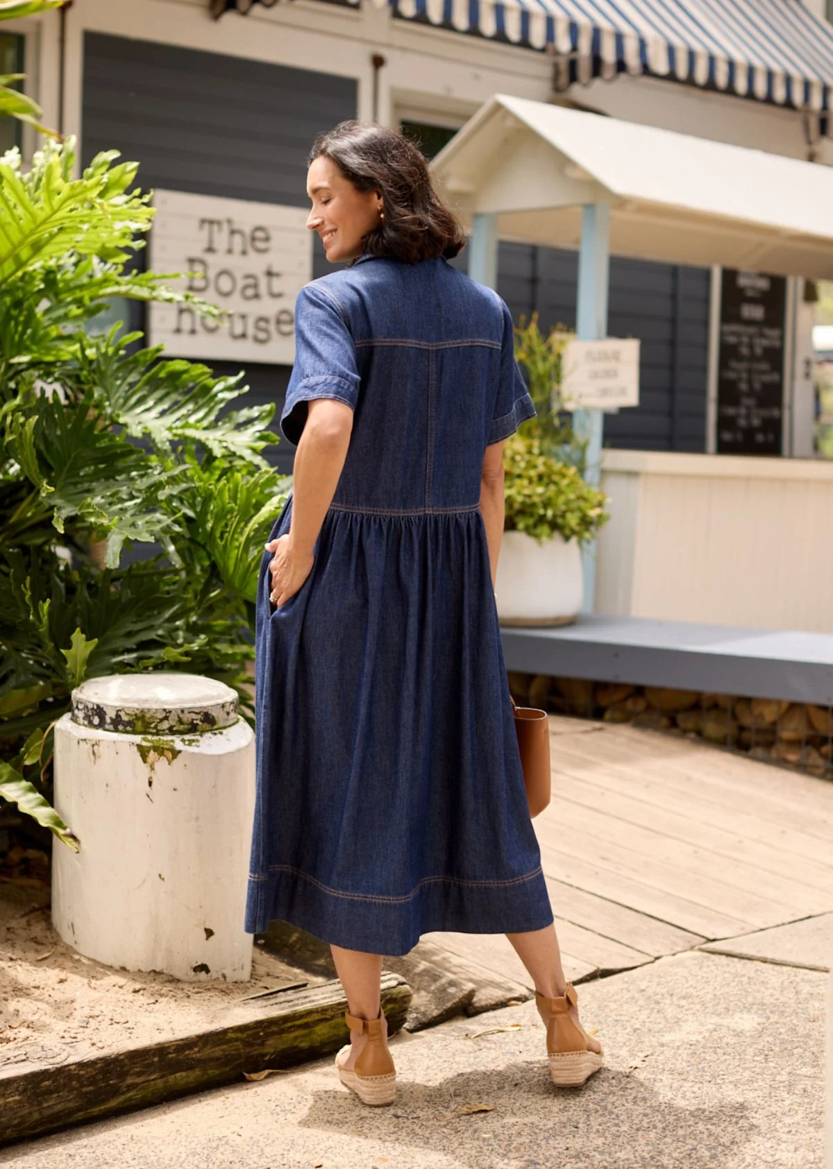 MONTANA DENIM SHIRTDRESS - INDIGO - Image 4