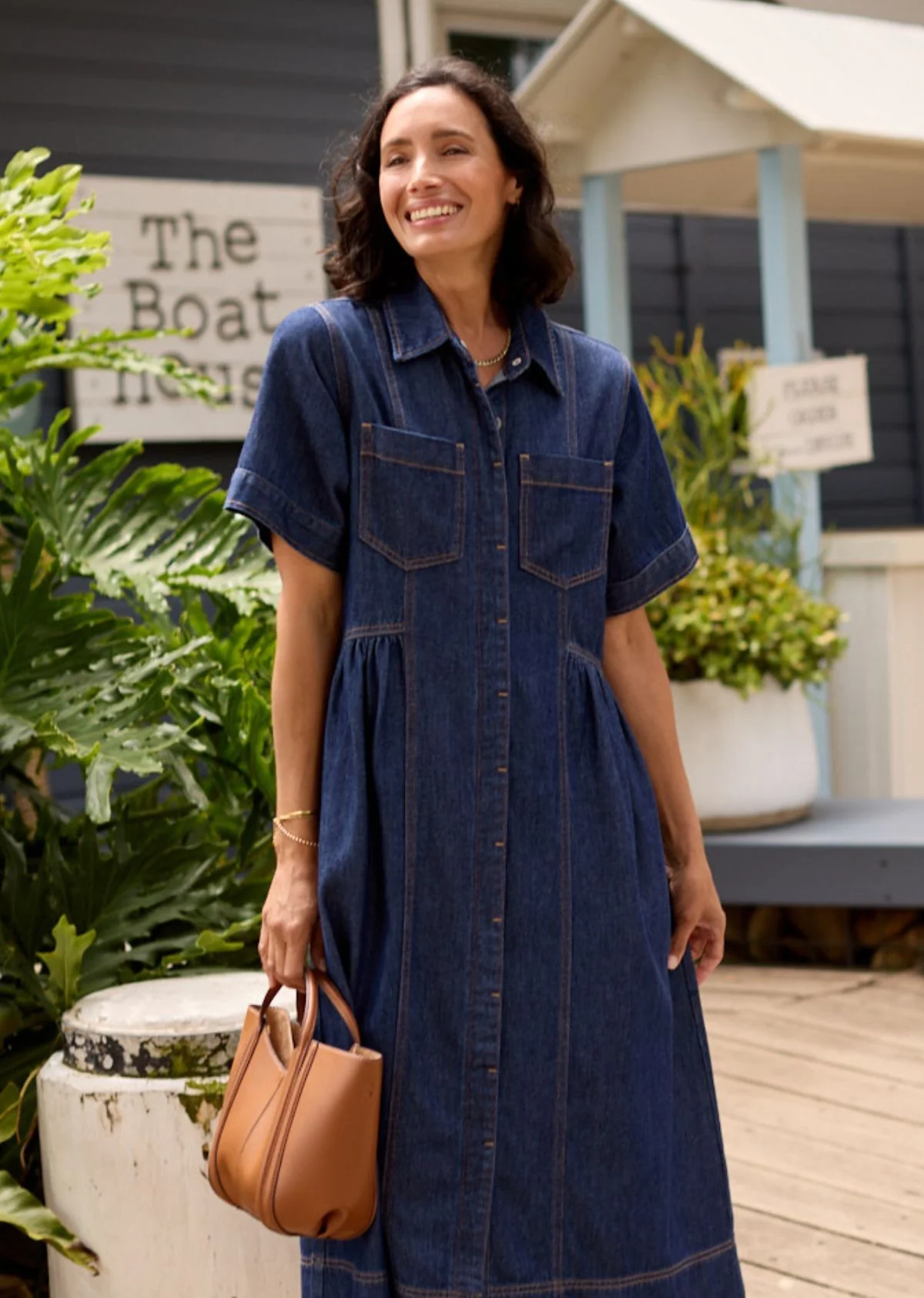 MONTANA DENIM SHIRTDRESS - INDIGO - Image 6