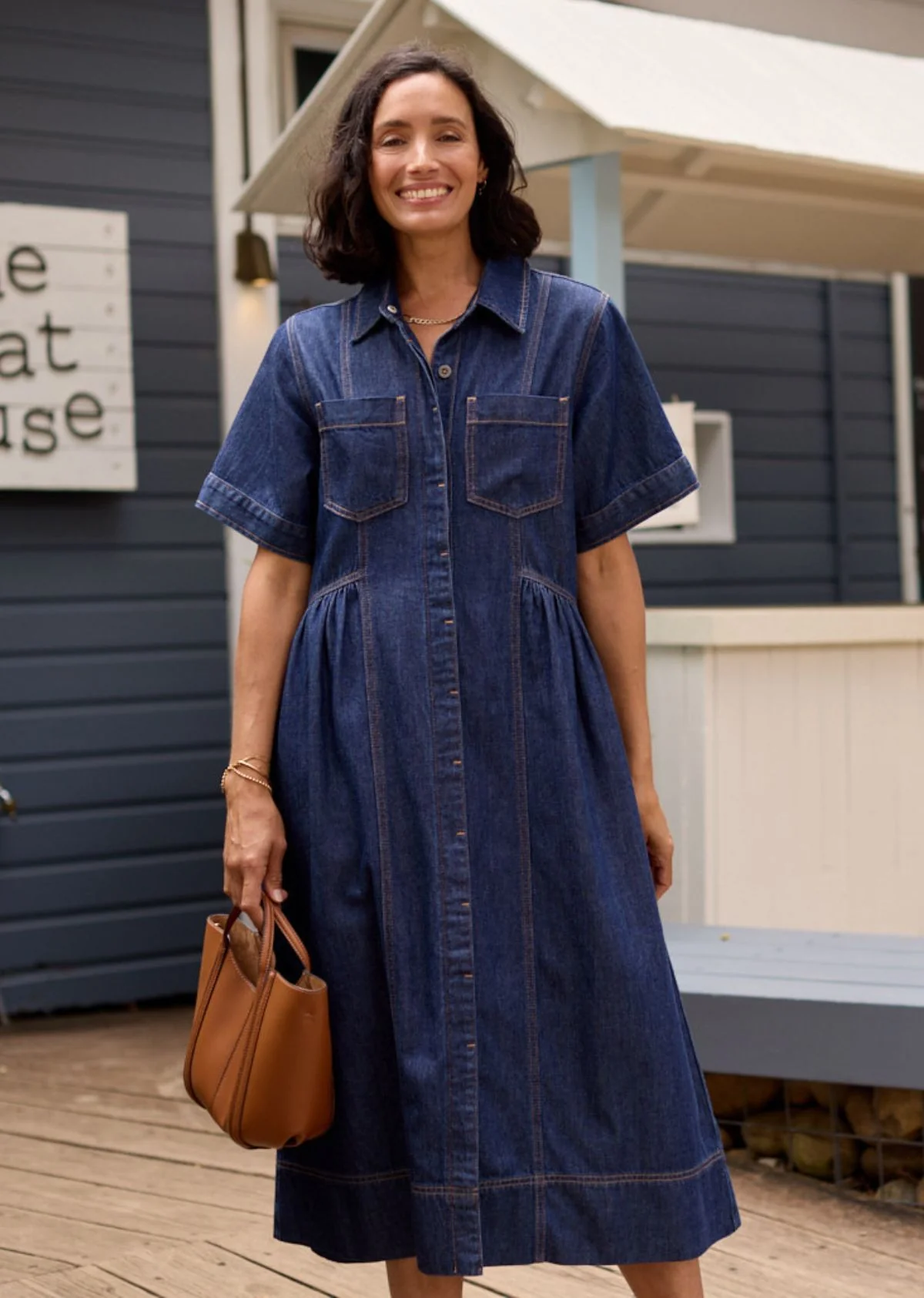 MONTANA DENIM SHIRTDRESS - INDIGO - Image 8
