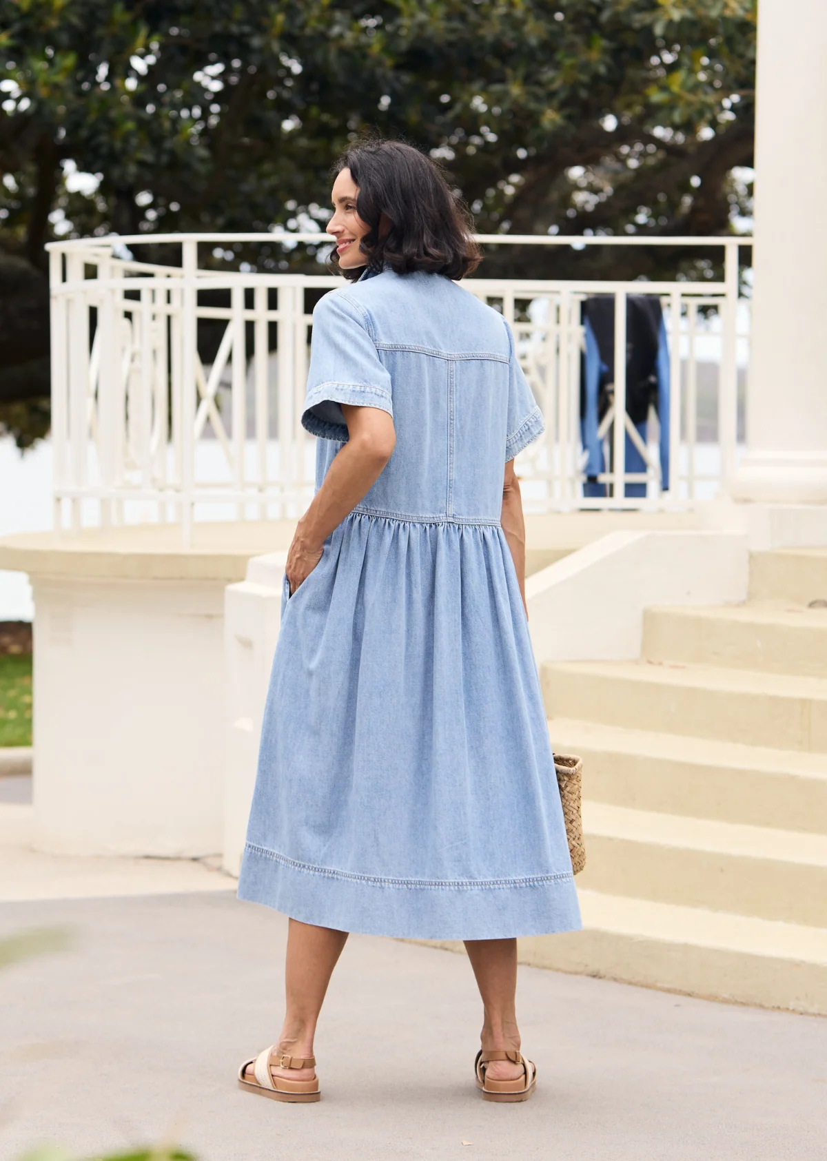 MONTANA DENIM SHIRTDRESS - PETITE - Image 5