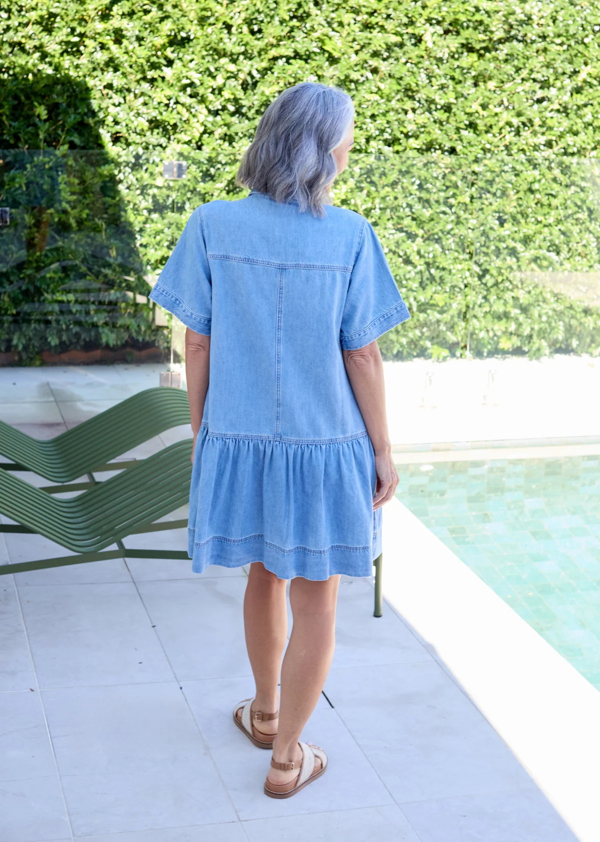 MONTANA MINI DRESS - LIGHT BLUE - Image 4