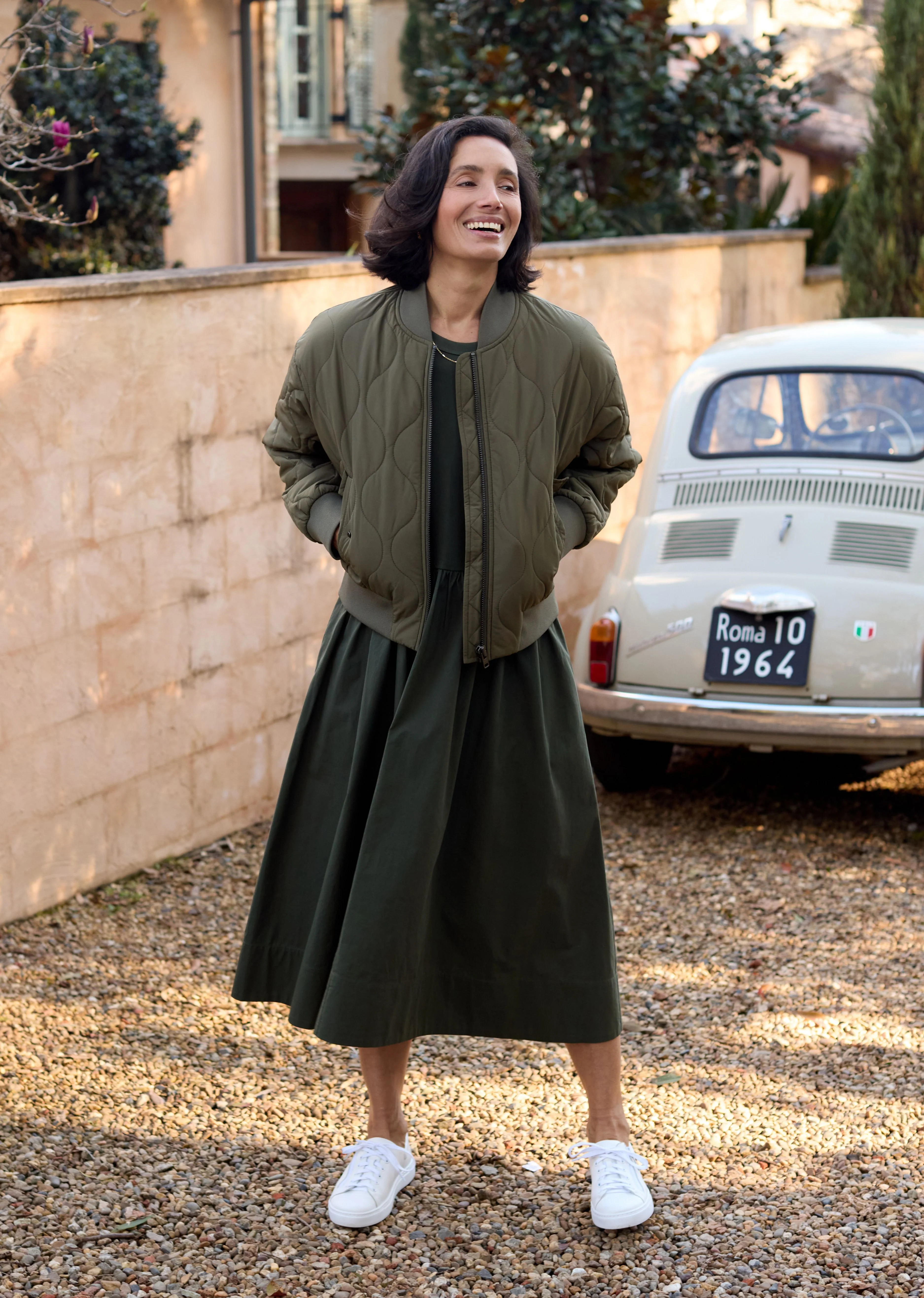 REECE BOMBER JACKET - KHAKI - Image 3