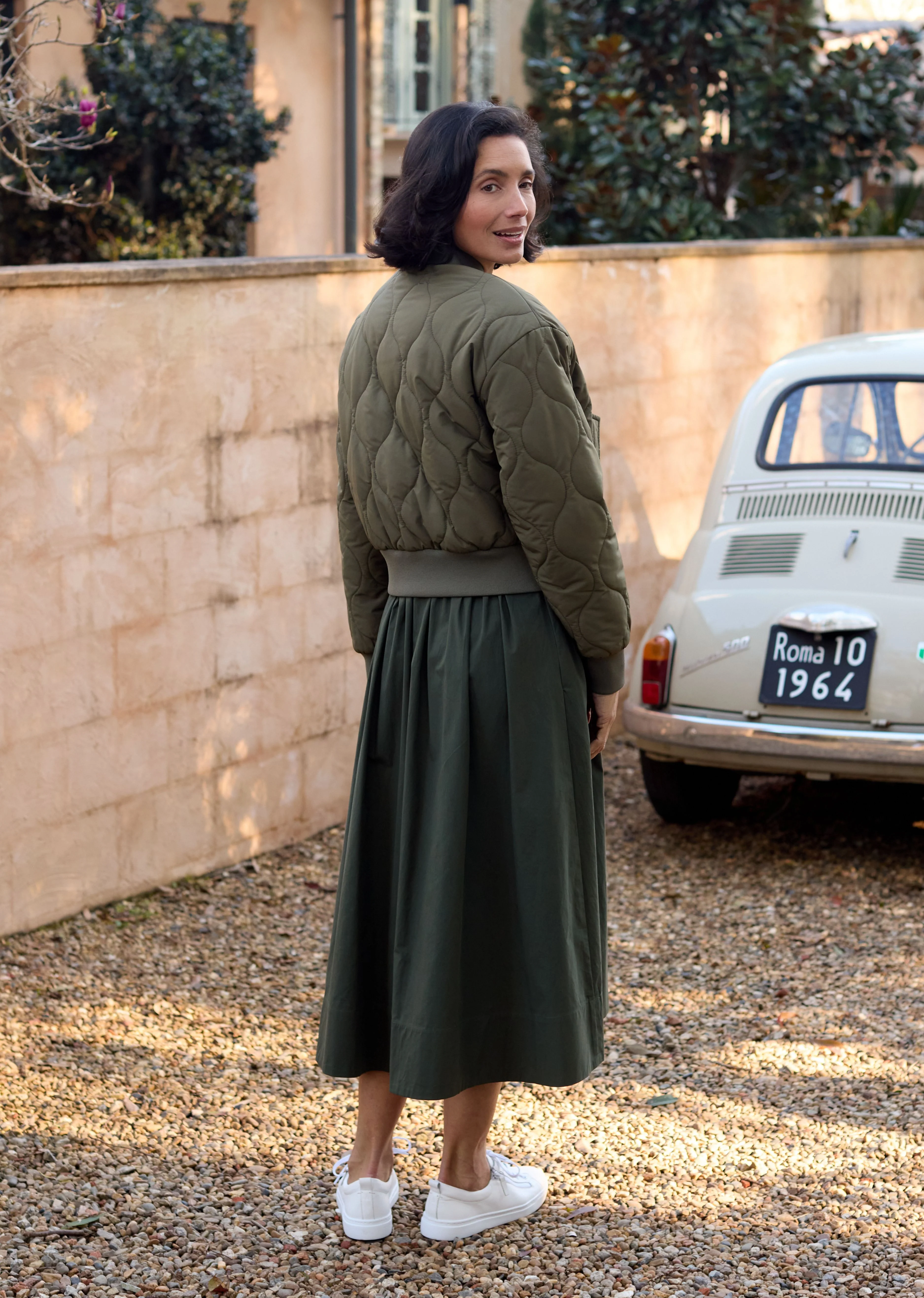 REECE BOMBER JACKET - KHAKI - Image 4