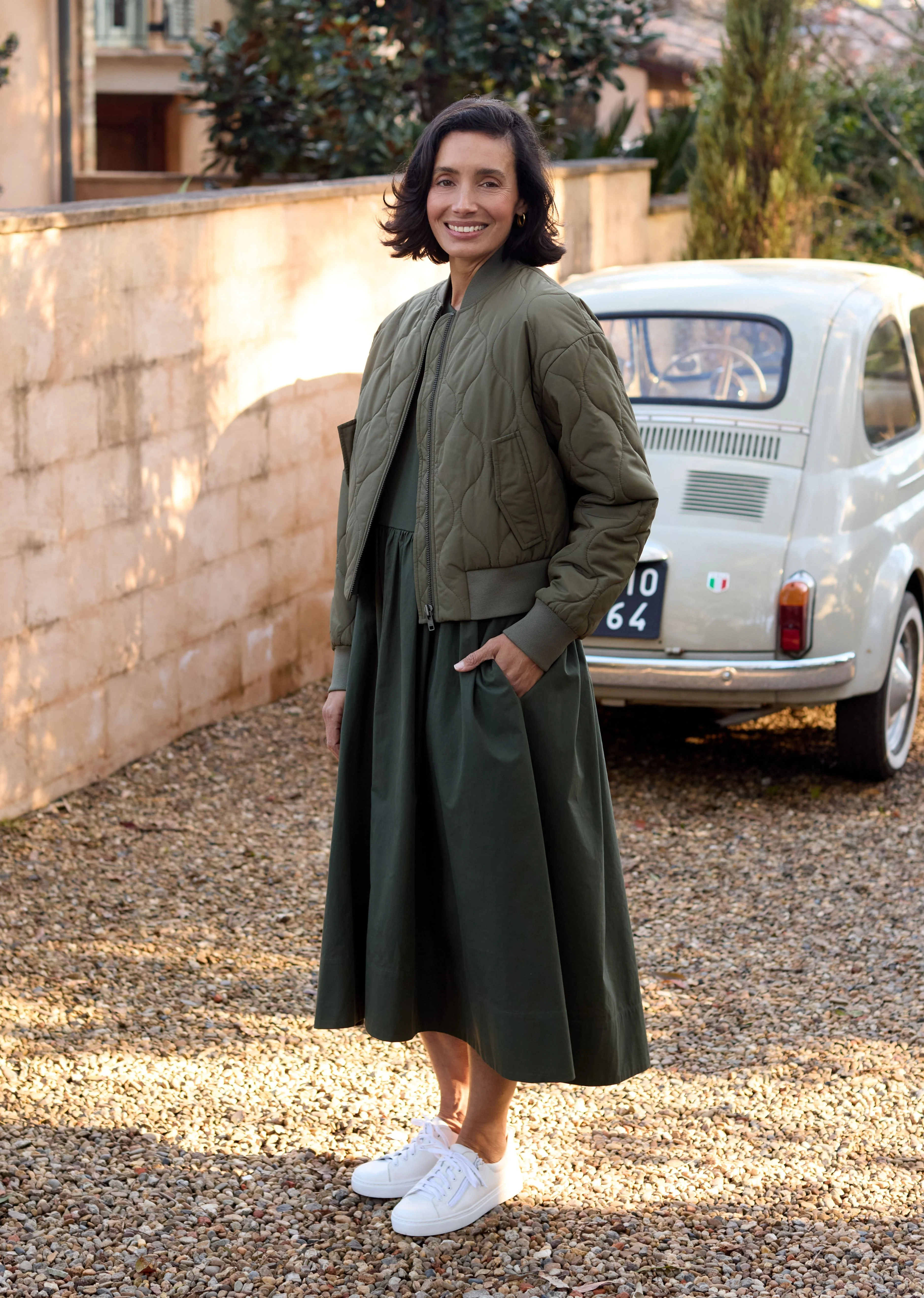 REECE BOMBER JACKET - KHAKI - Image 5