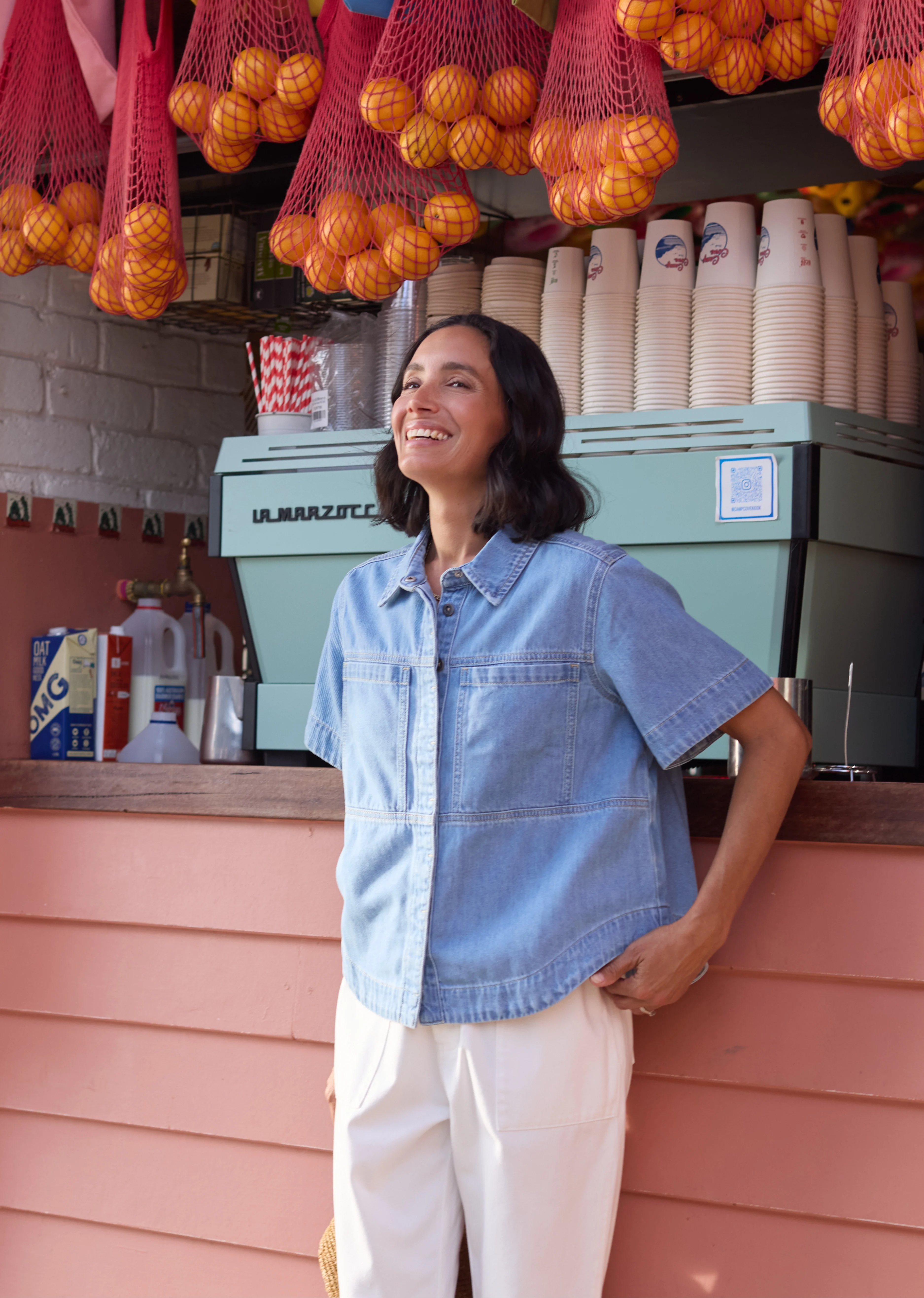 SADIE DENIM SHIRT - LIGHT BLUE - Image 12