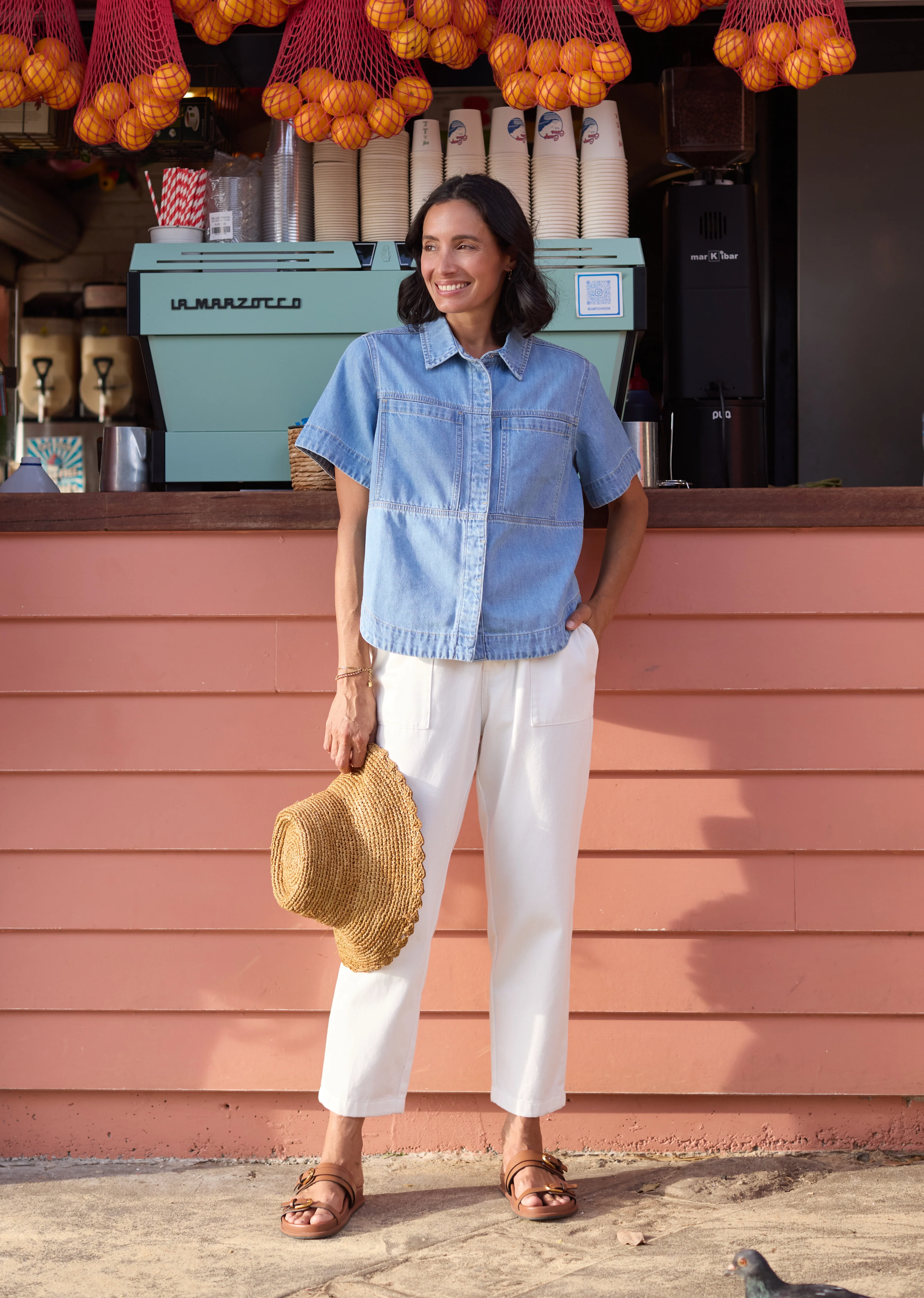 SADIE DENIM SHIRT - LIGHT BLUE - Image 3