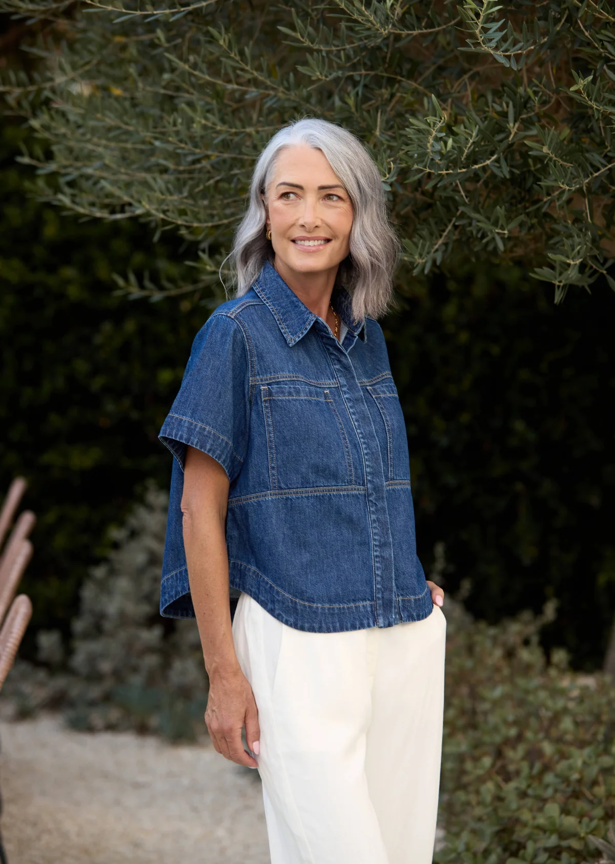 SADIE DENIM SHIRT - Image 5