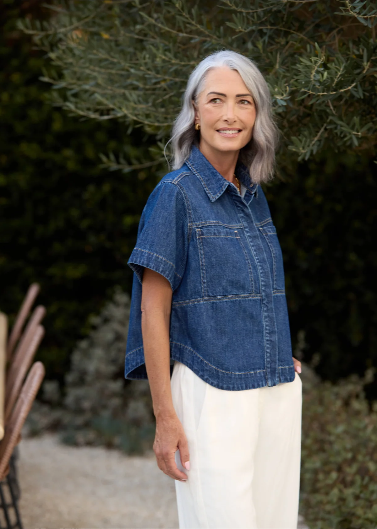 SADIE DENIM SHIRT - Image 6
