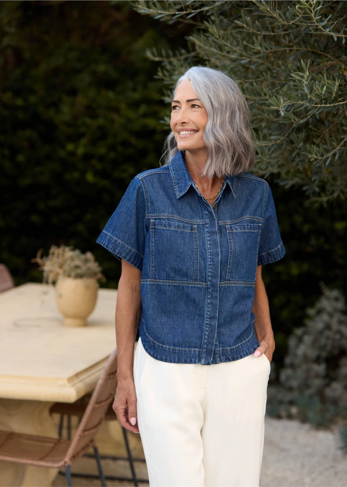 SADIE DENIM SHIRT - Image 9