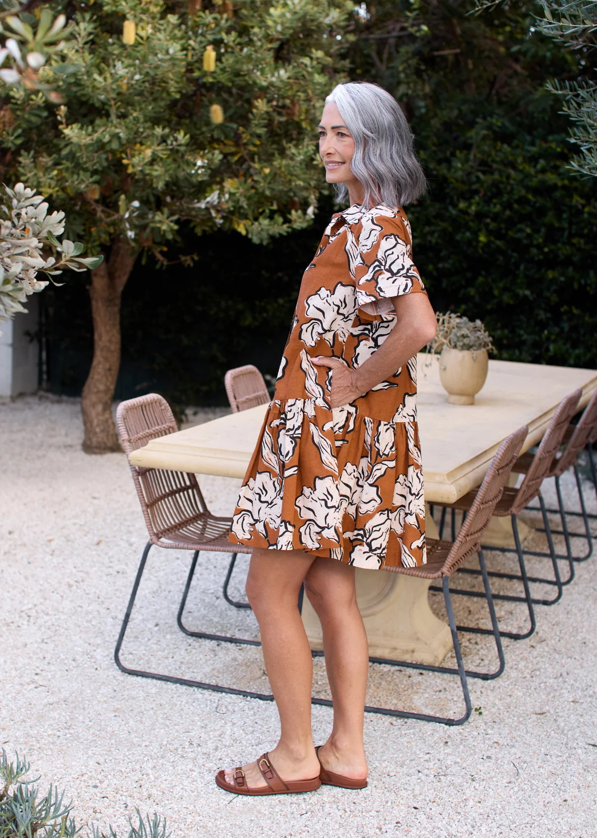 SADIE MINI DRESS - PEONY PRINT - Image 6