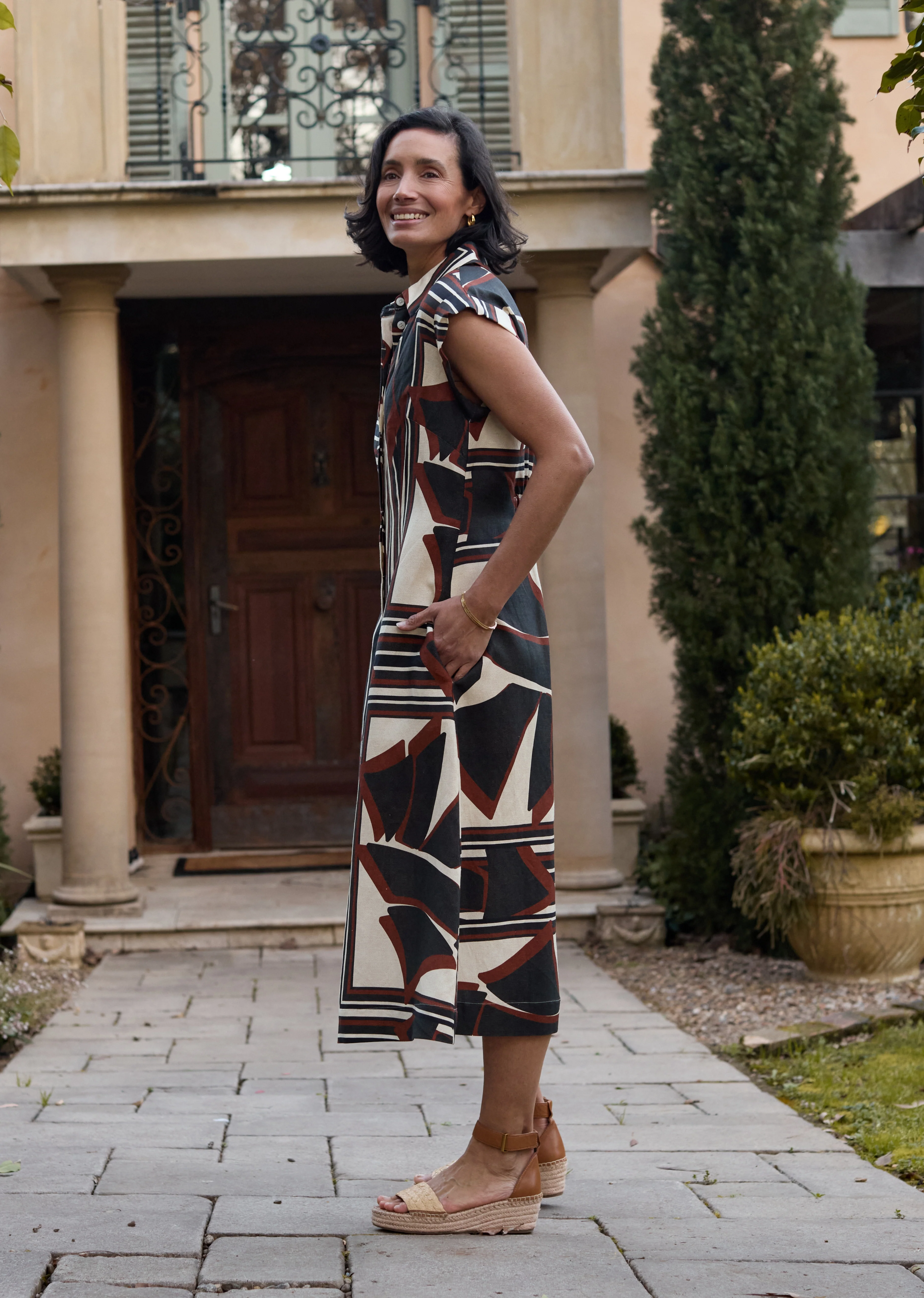 SAVANNAH SHIRTDRESS - INES PRINT - Image 4